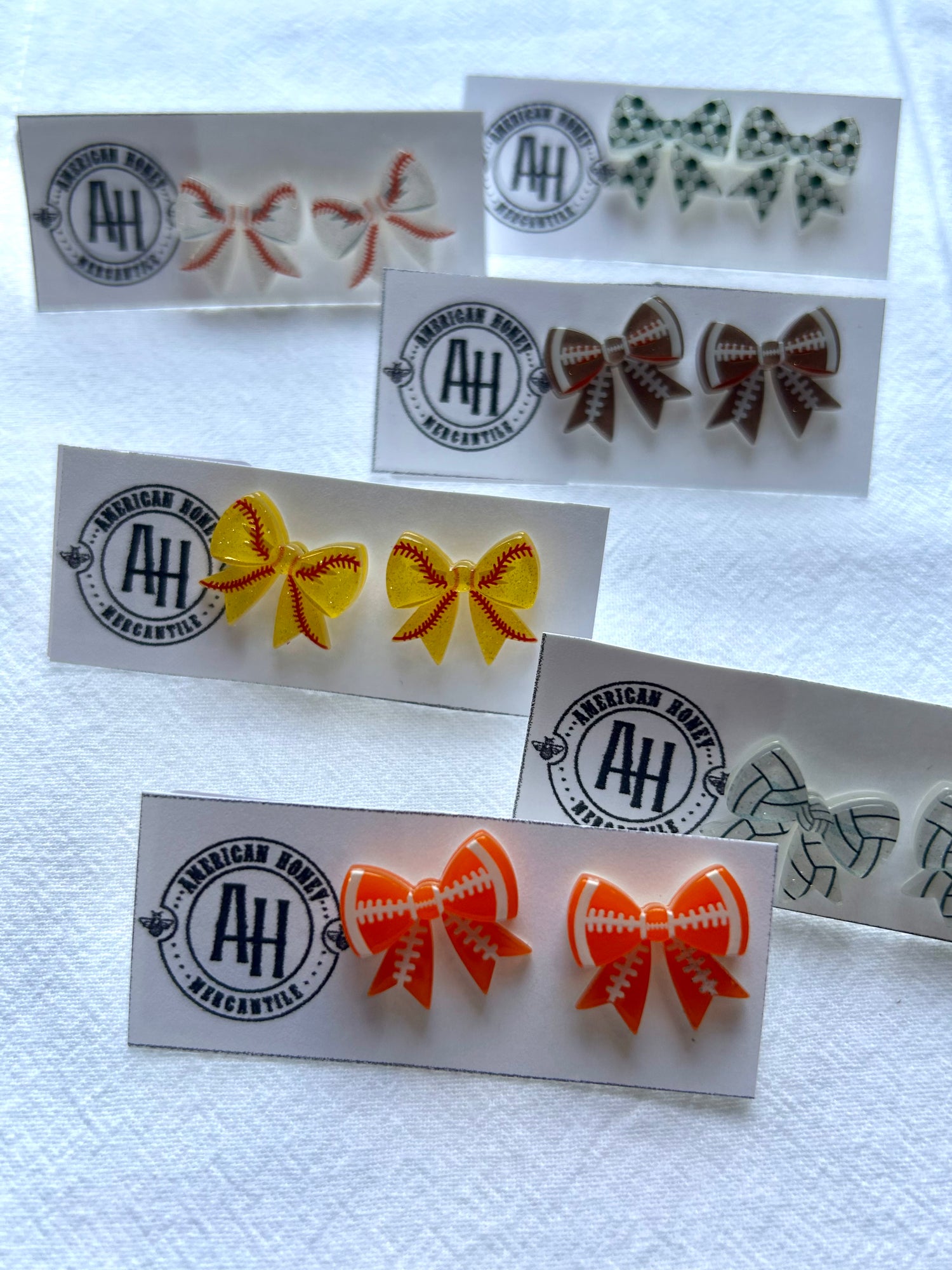Gameday Bow Stud Earrings