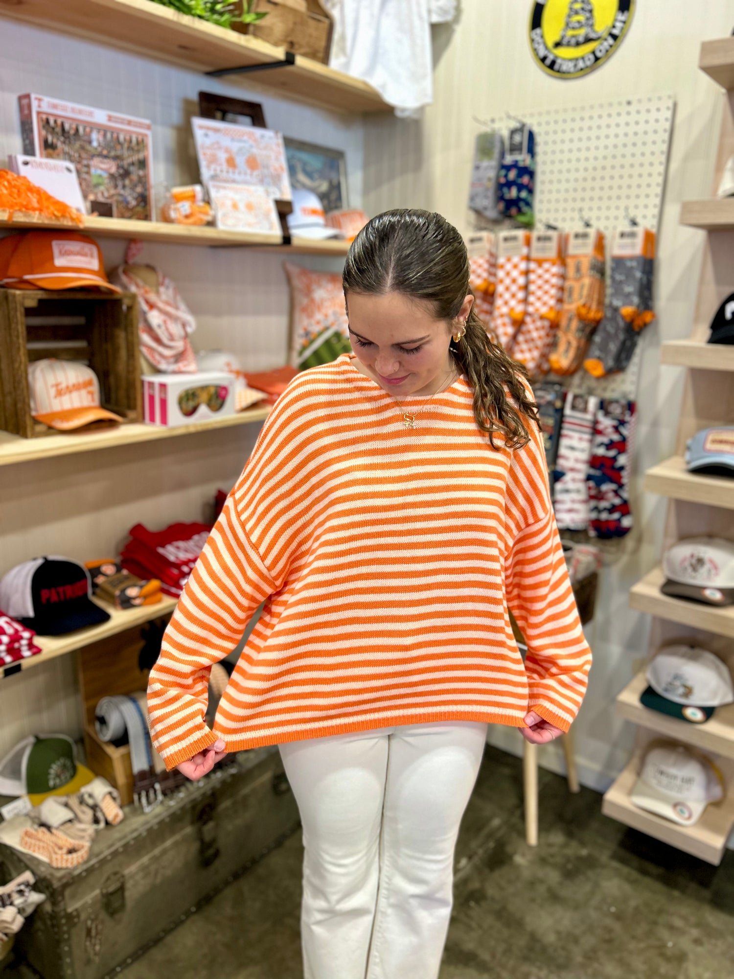 Striped T-Body Sweater