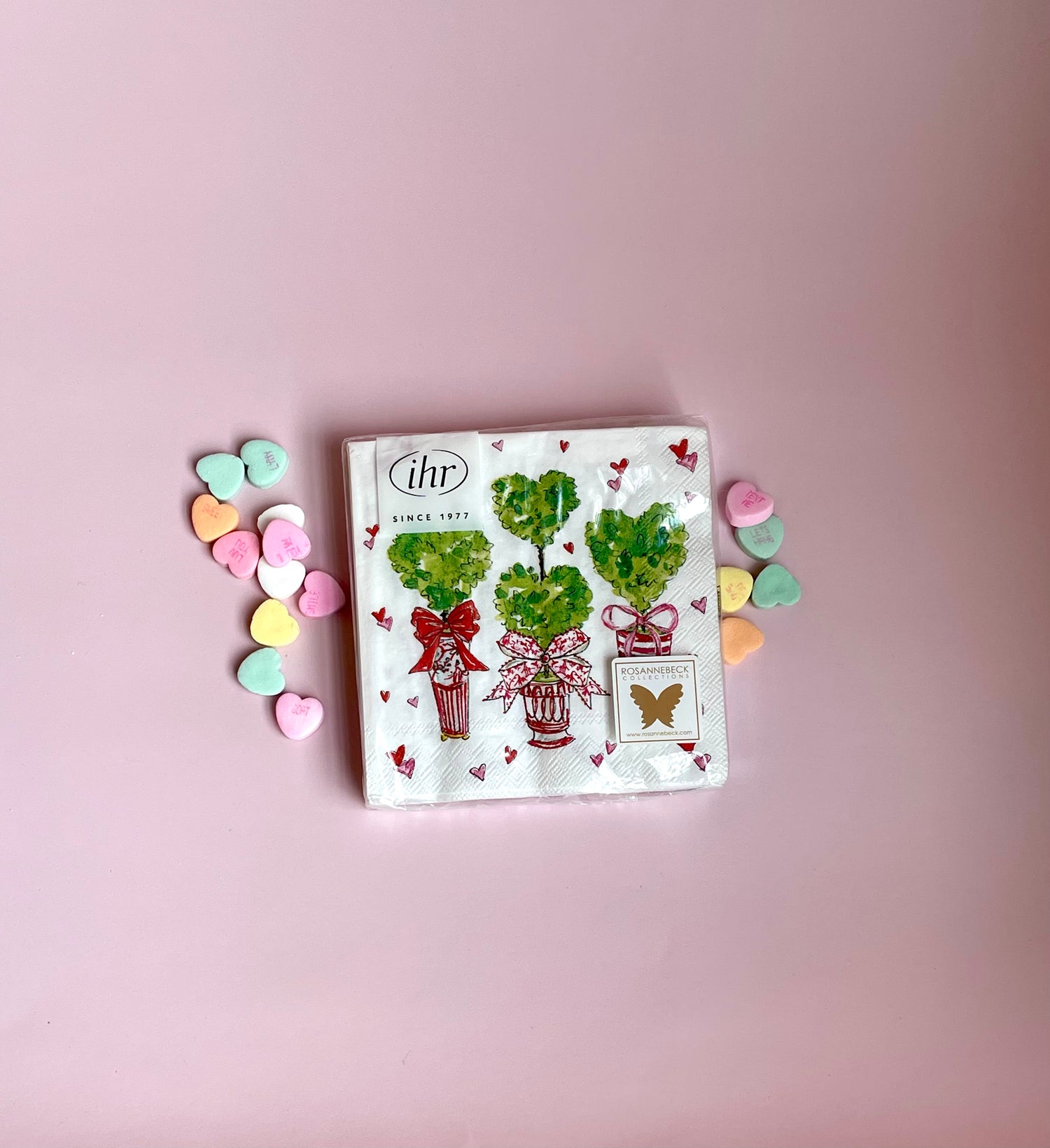 Napkin Cocktail Heart Topiary