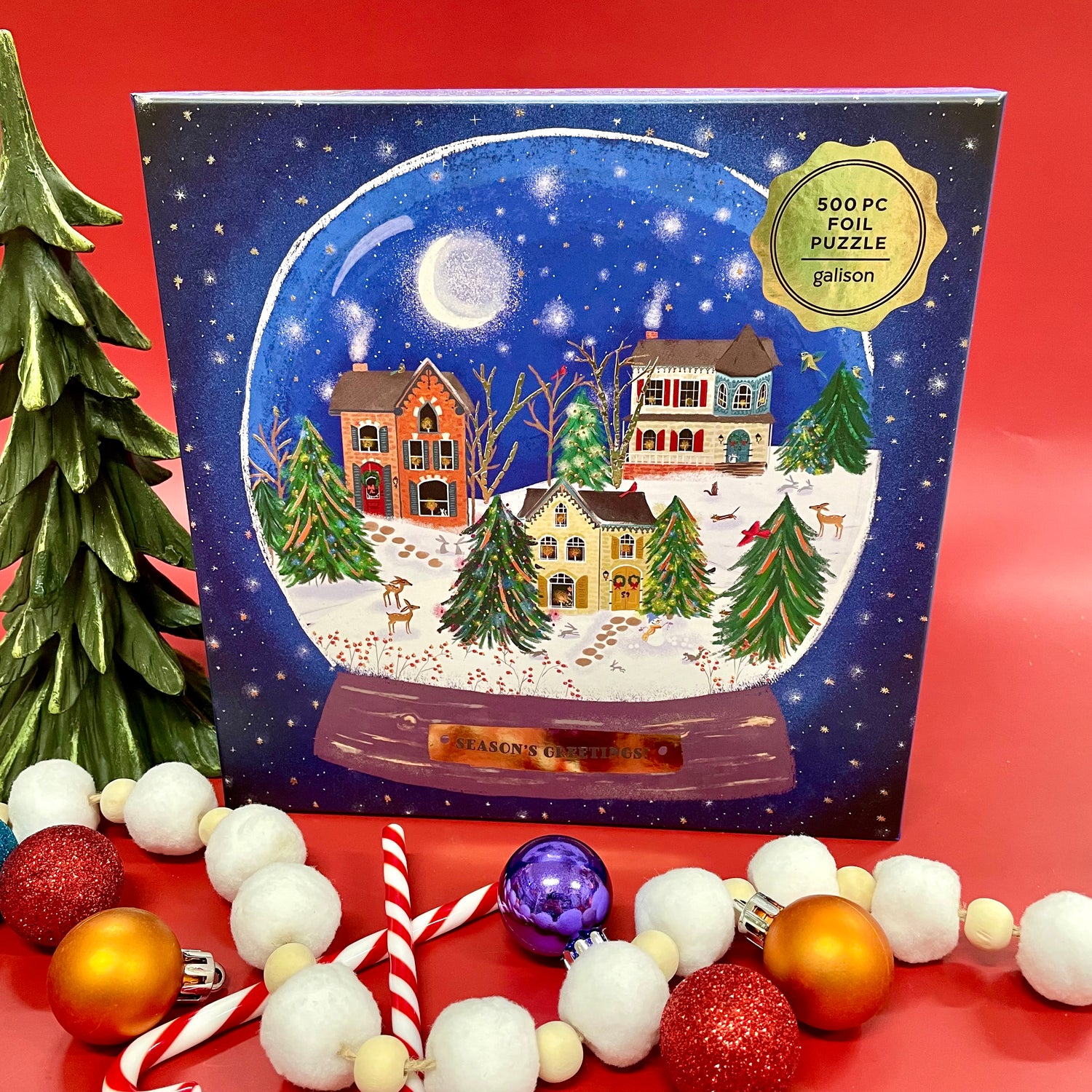 Winter Snow Globe Puzzle