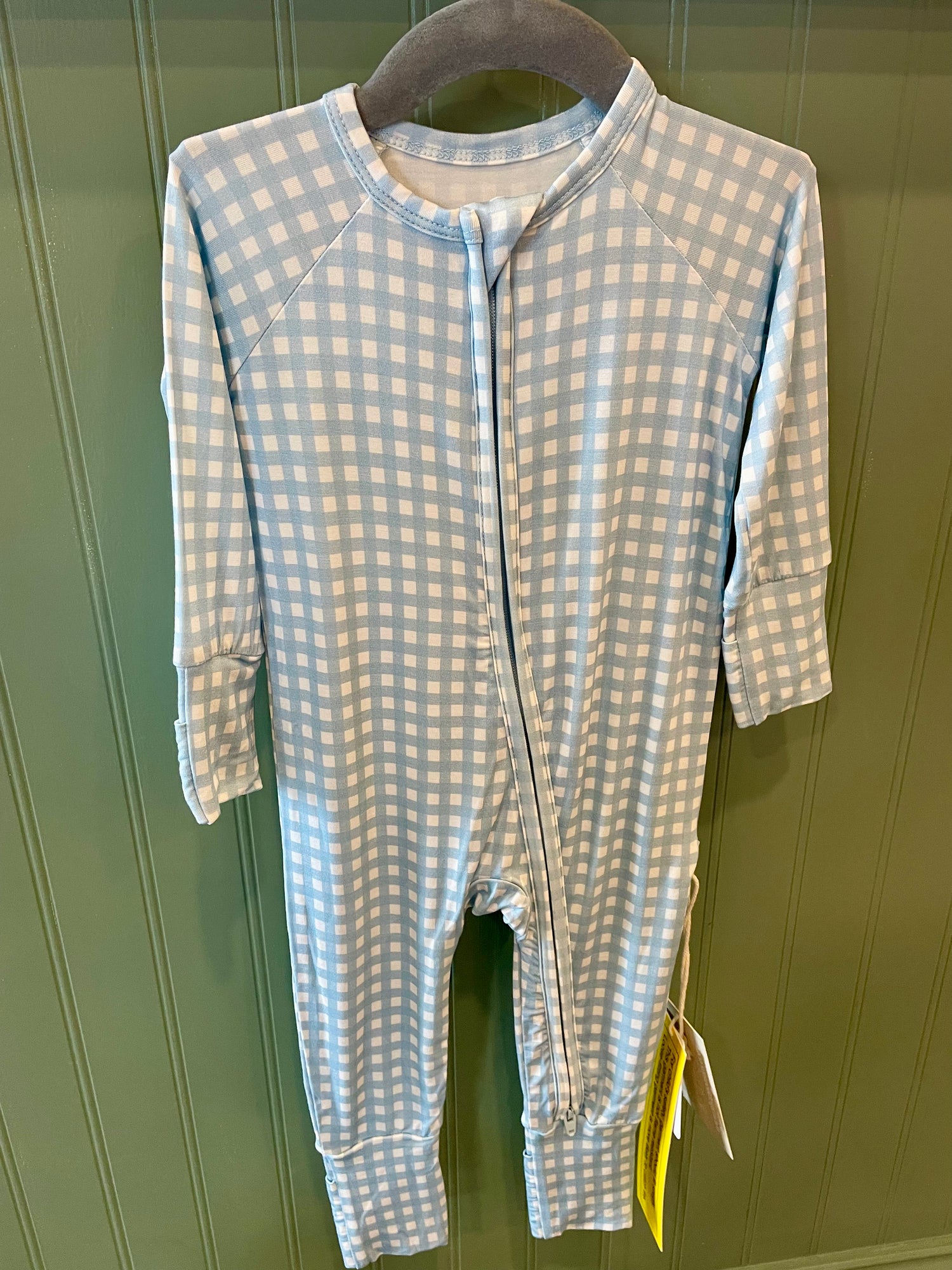 Gingham in Cottage Blue Convertible Sleeper