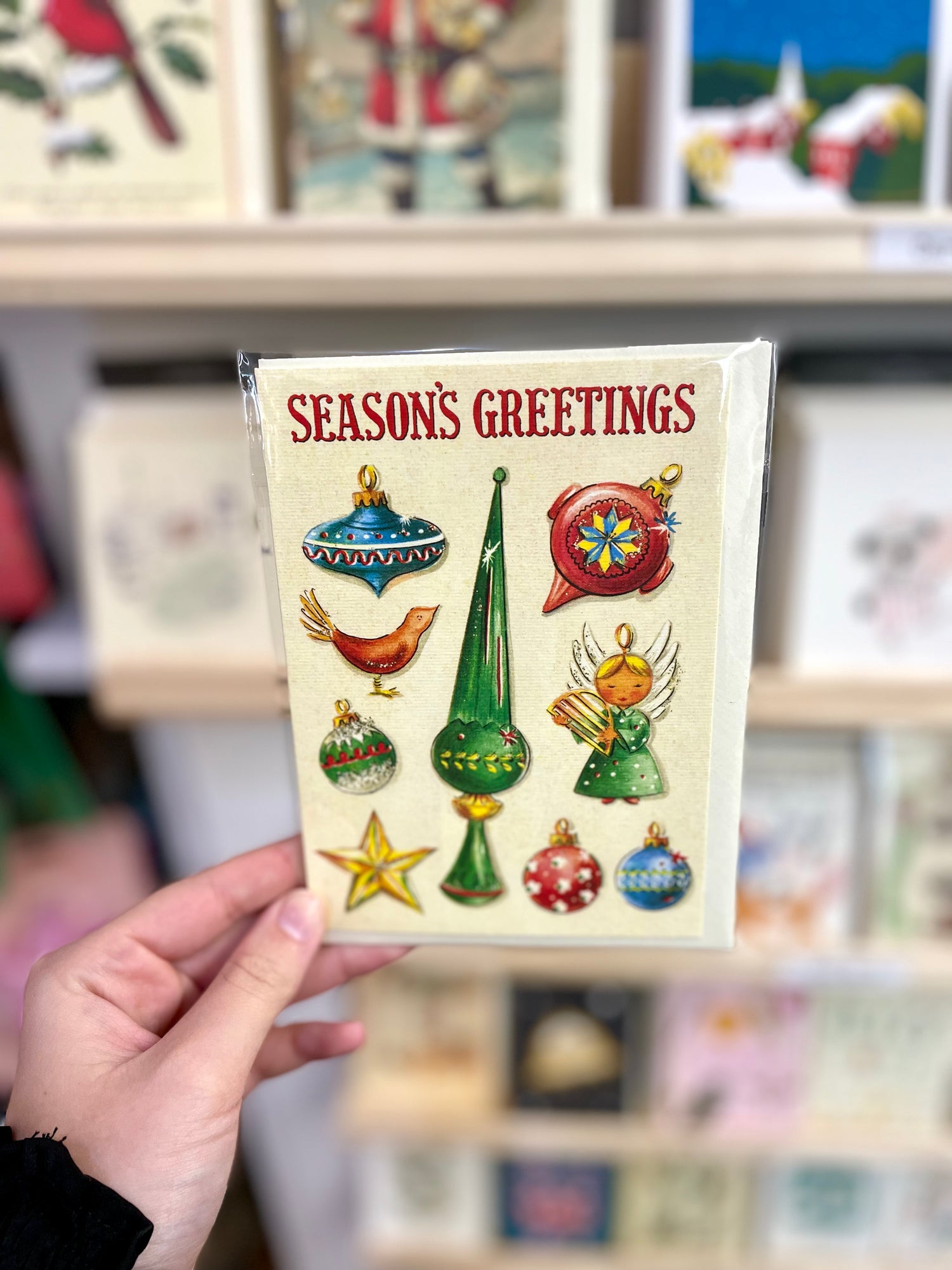 Vintage Ornaments Greeting Card