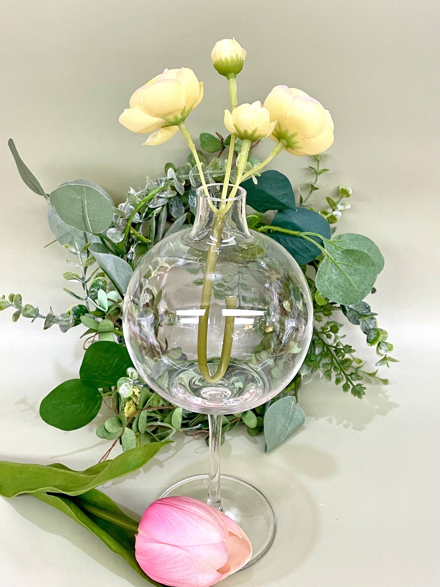 Wine Glass Style Vase