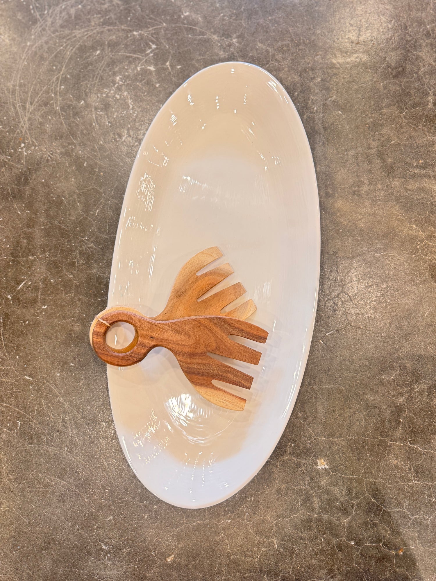 Relish Large Oval Platter Cream