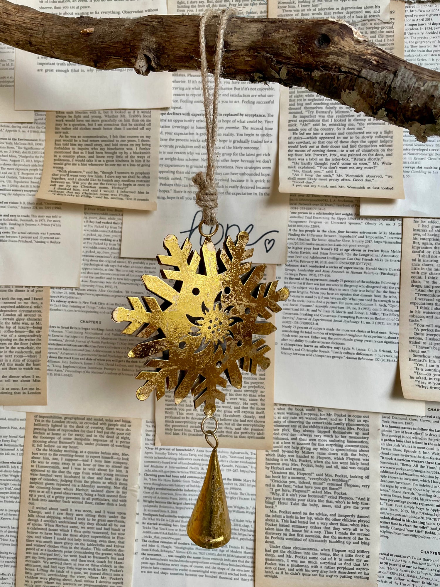 Ornament Metal Snowflake