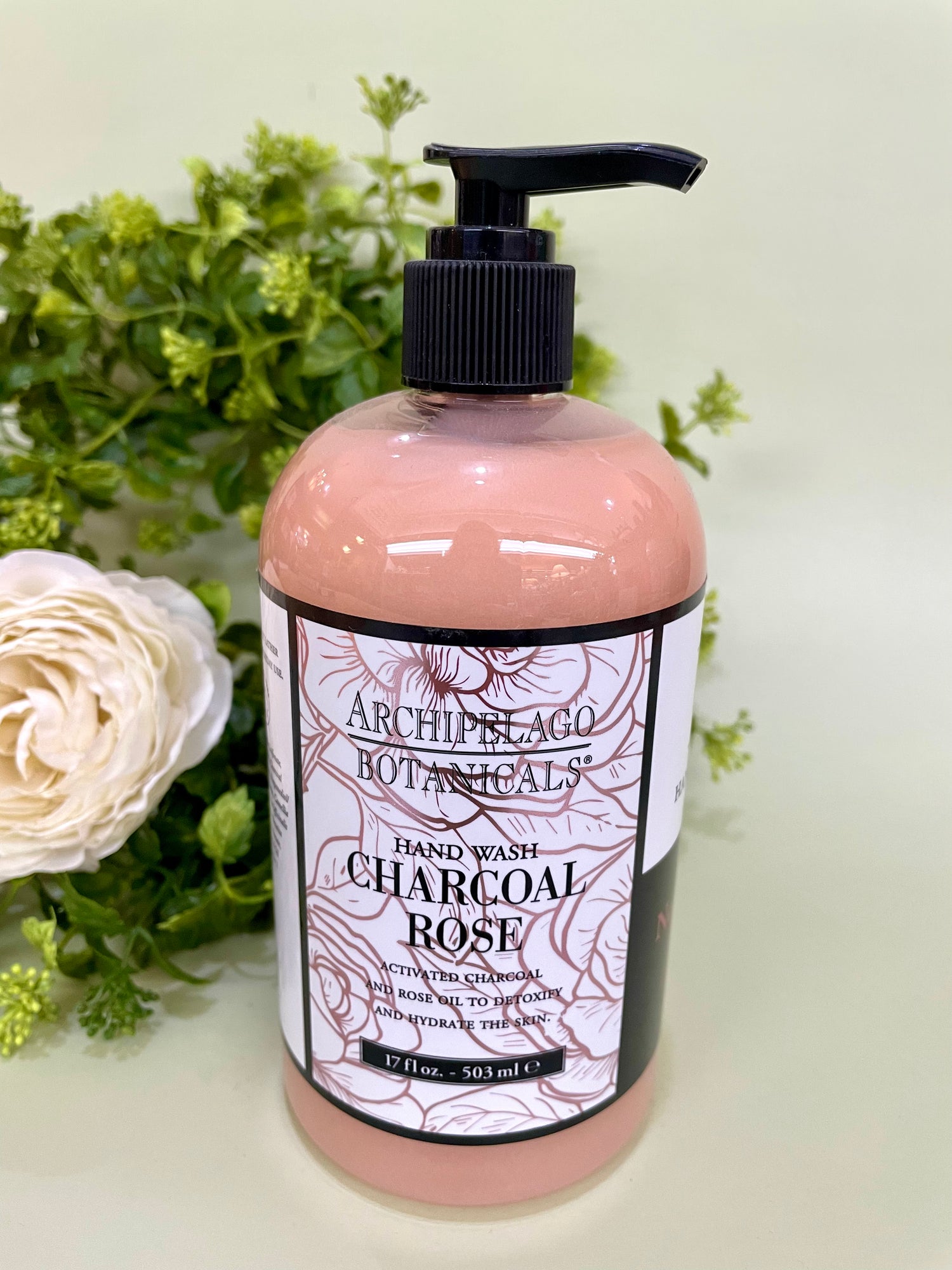 Archipelago Charcoall Rose HandWash 17oz