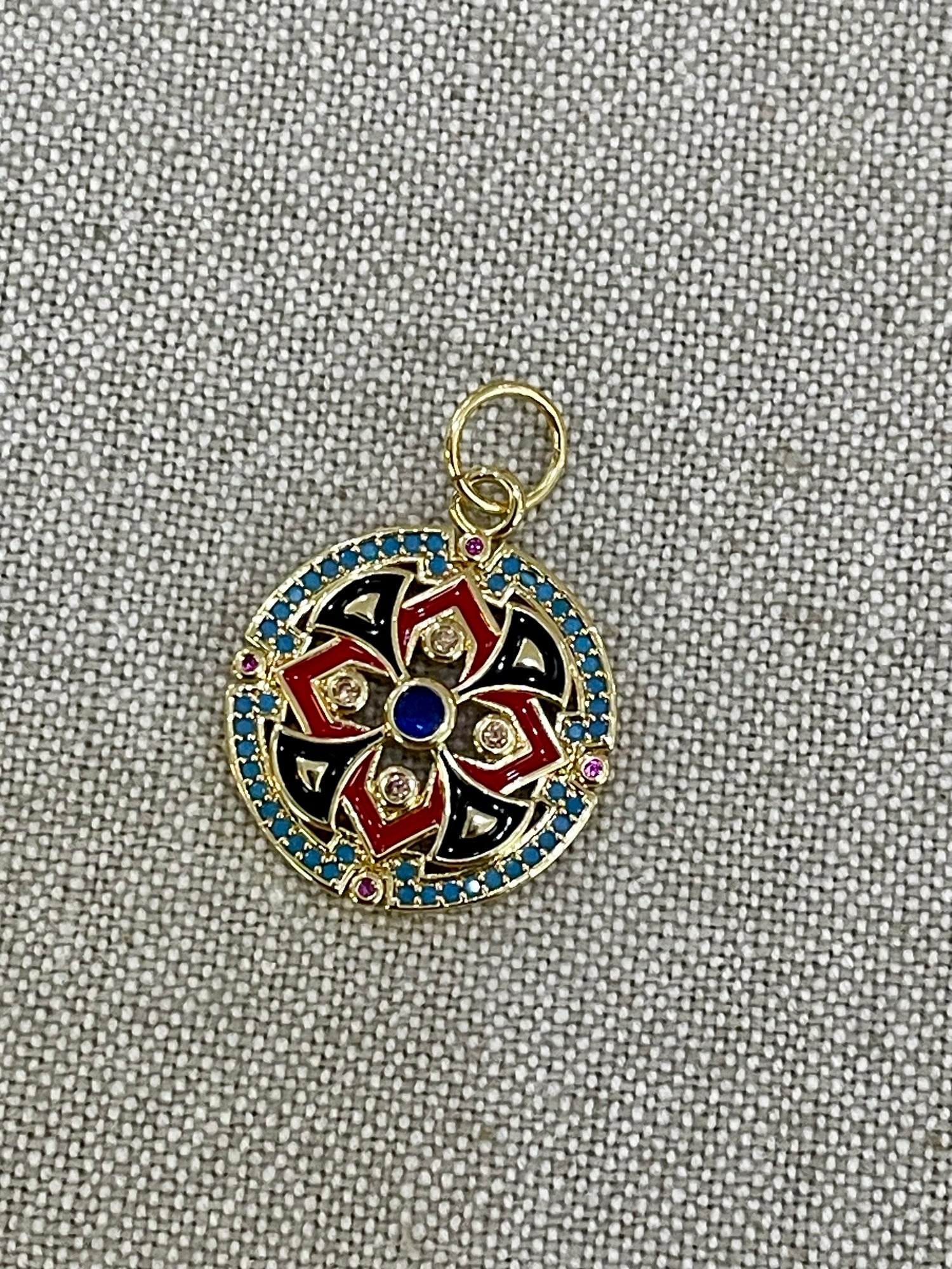 Colorful Disc Charm