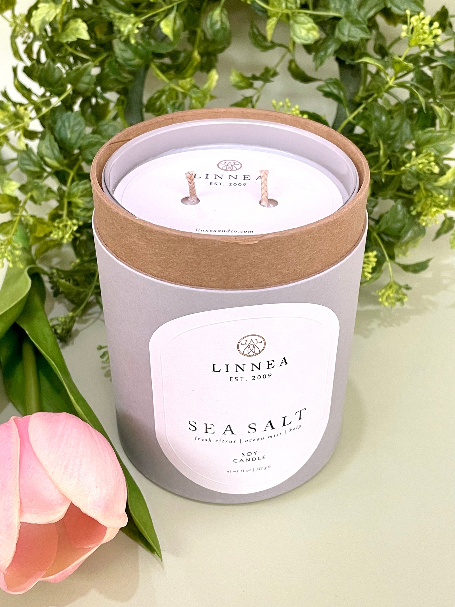 Sea Salt 2 Wick Linnea Candle