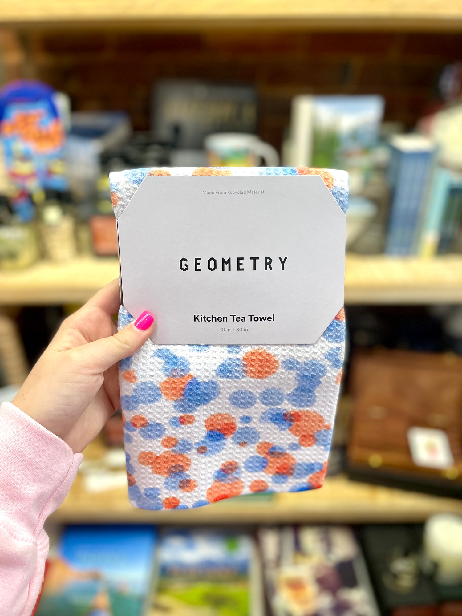 July Confetti Geometry Tea Towel