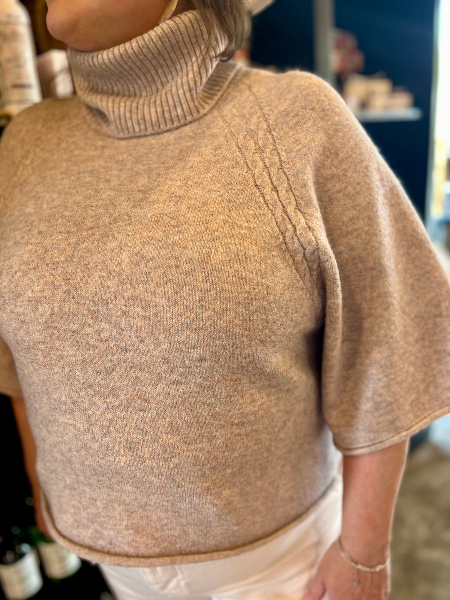 Rose Neck Sweater