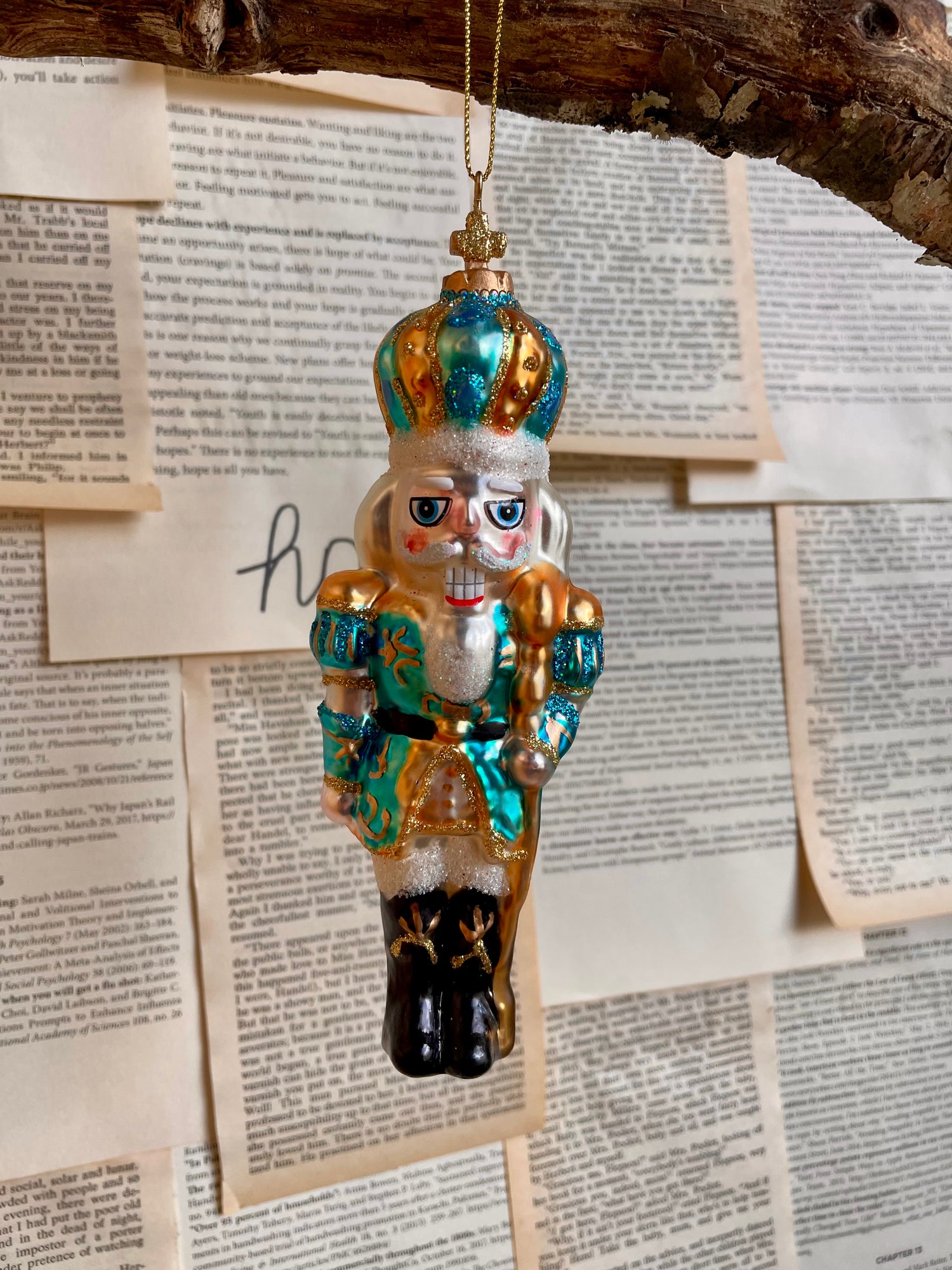 Ornament Nutcracker Glass 180