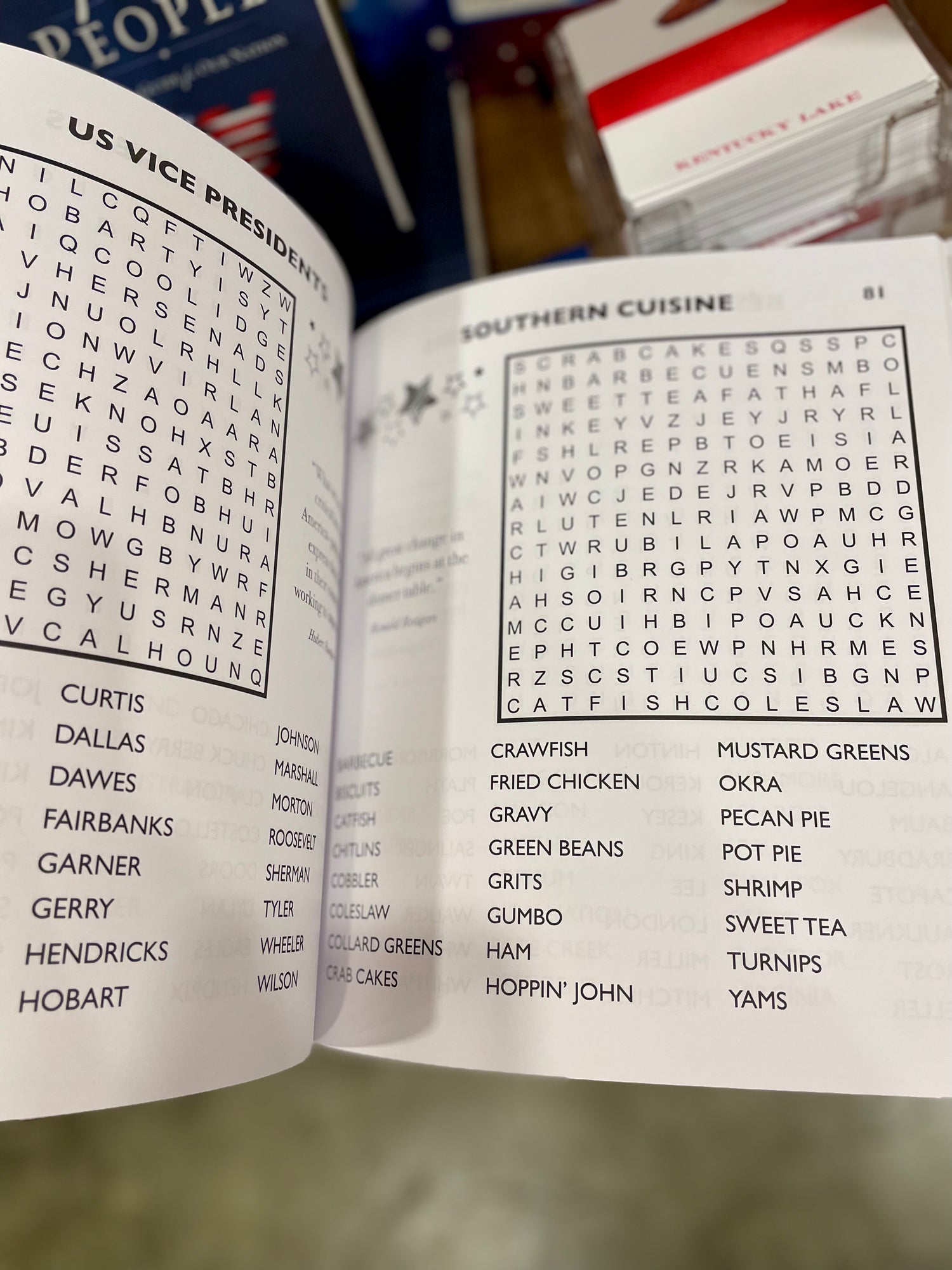Large Print Stars + Stripes Word Search
