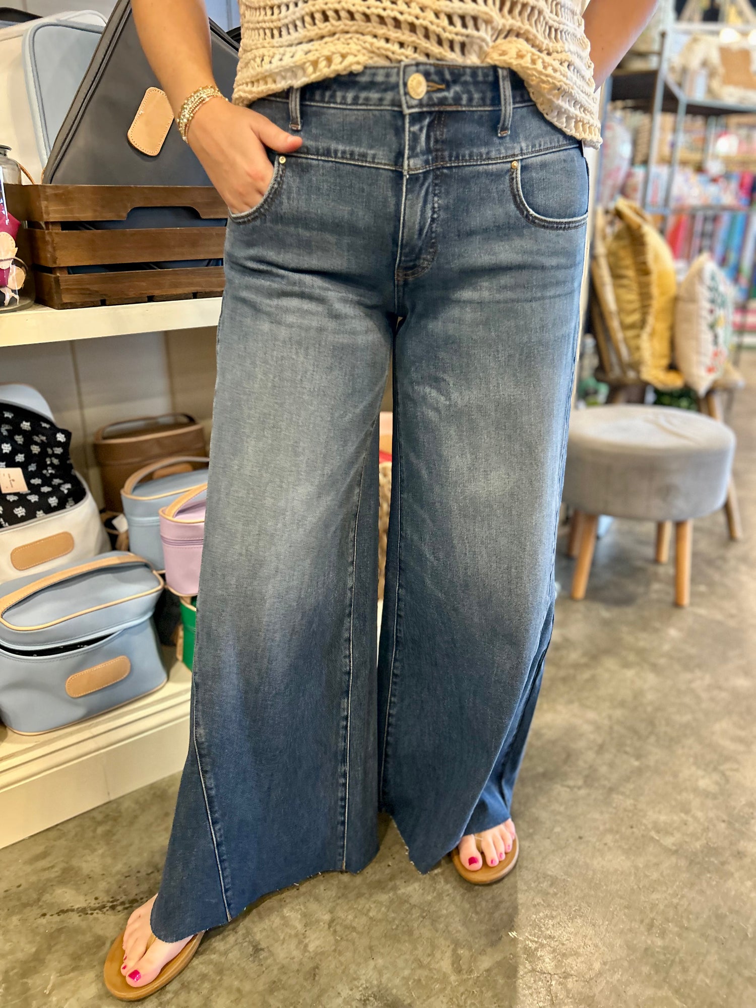 KUT Blake High Rise Super Wide Leg