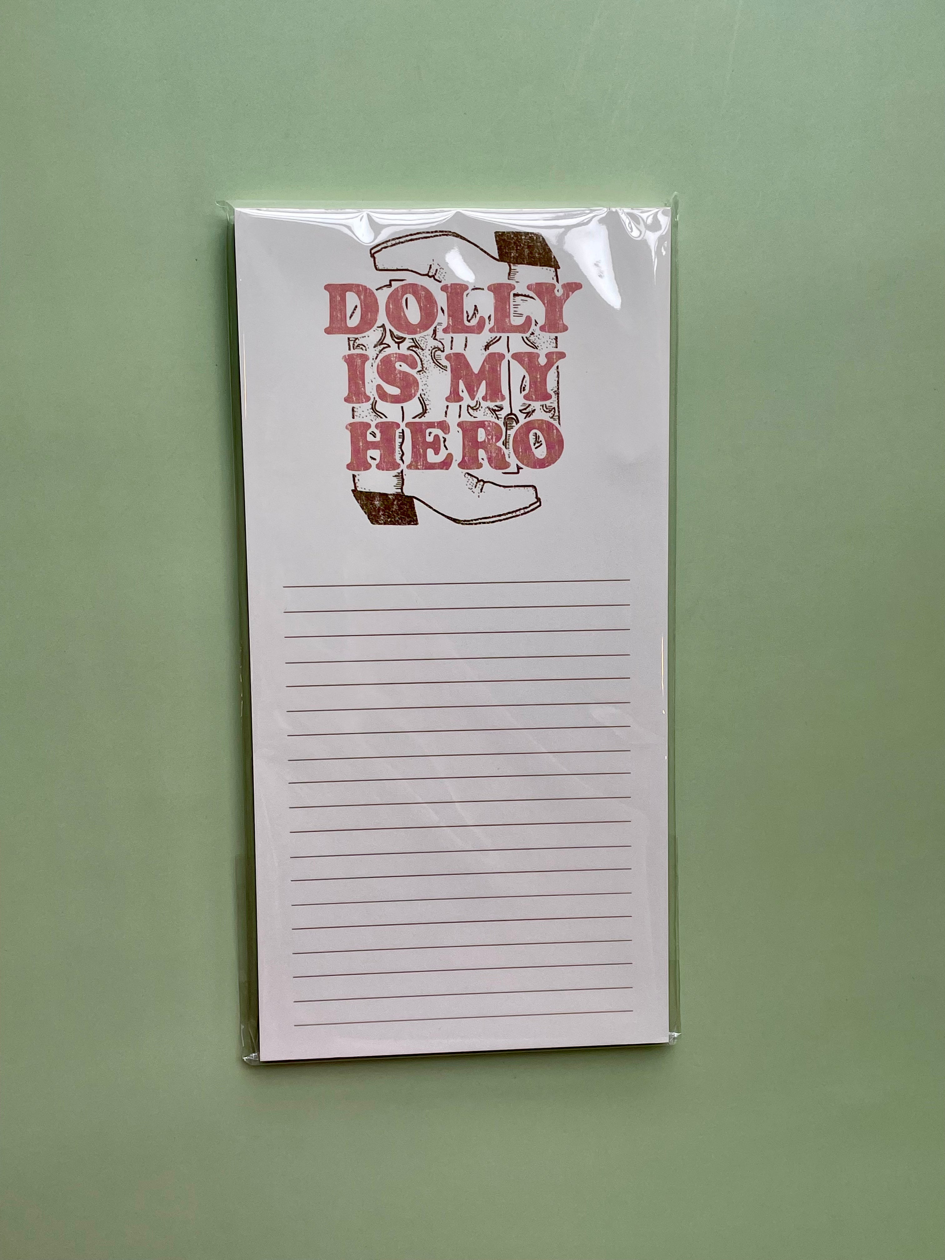 Dolly is My Hero Notepad – American Honey Mercantile