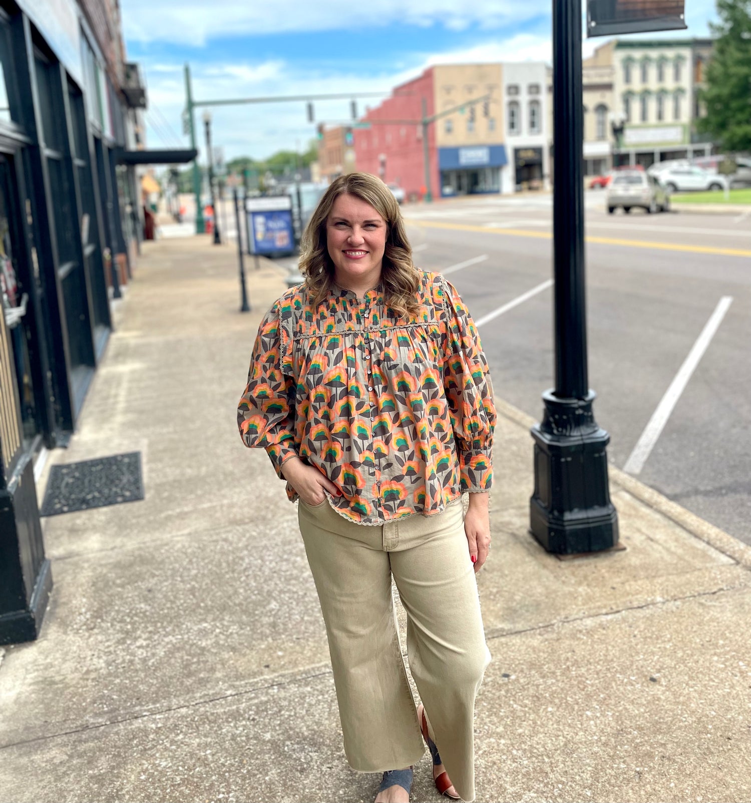 Crazy Blooms Top