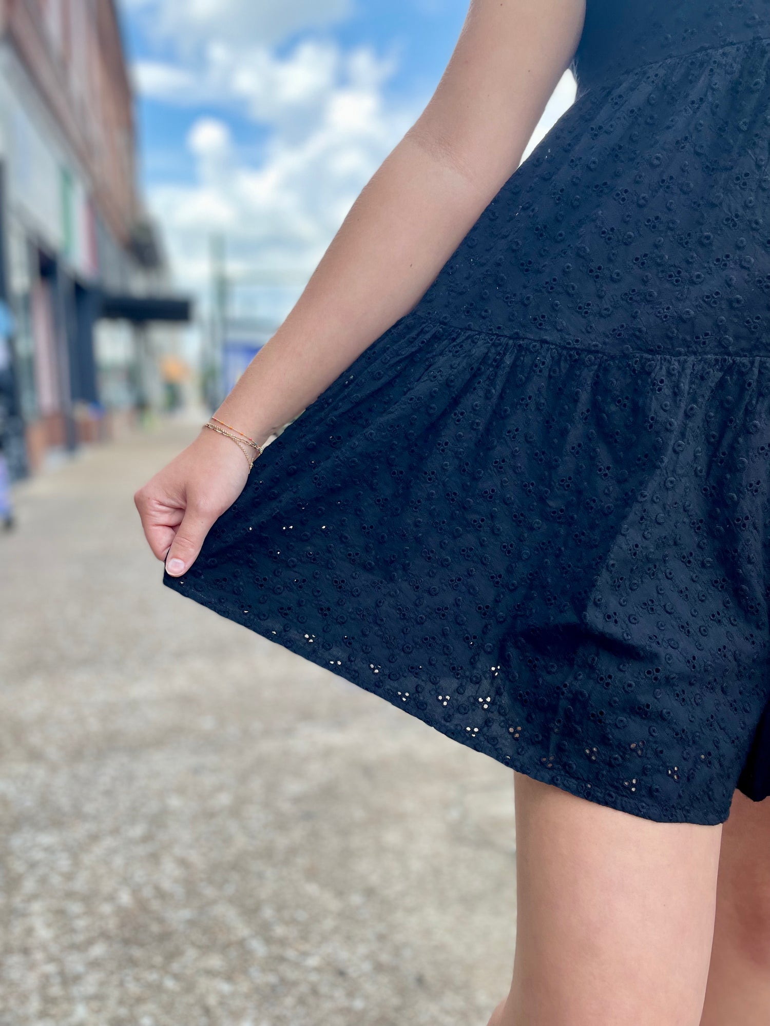 Eyelet Romper