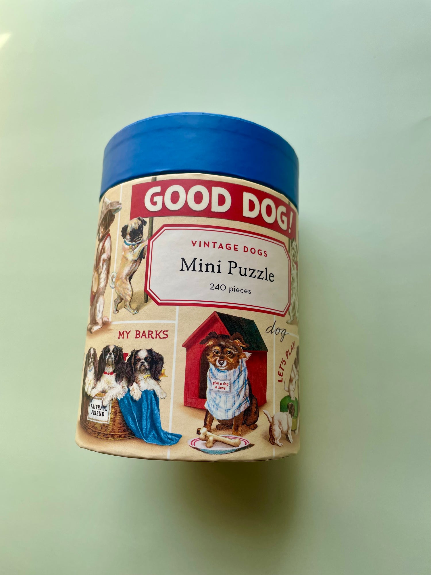 Mini Puzzle Vintage Dogs 240 Pieces