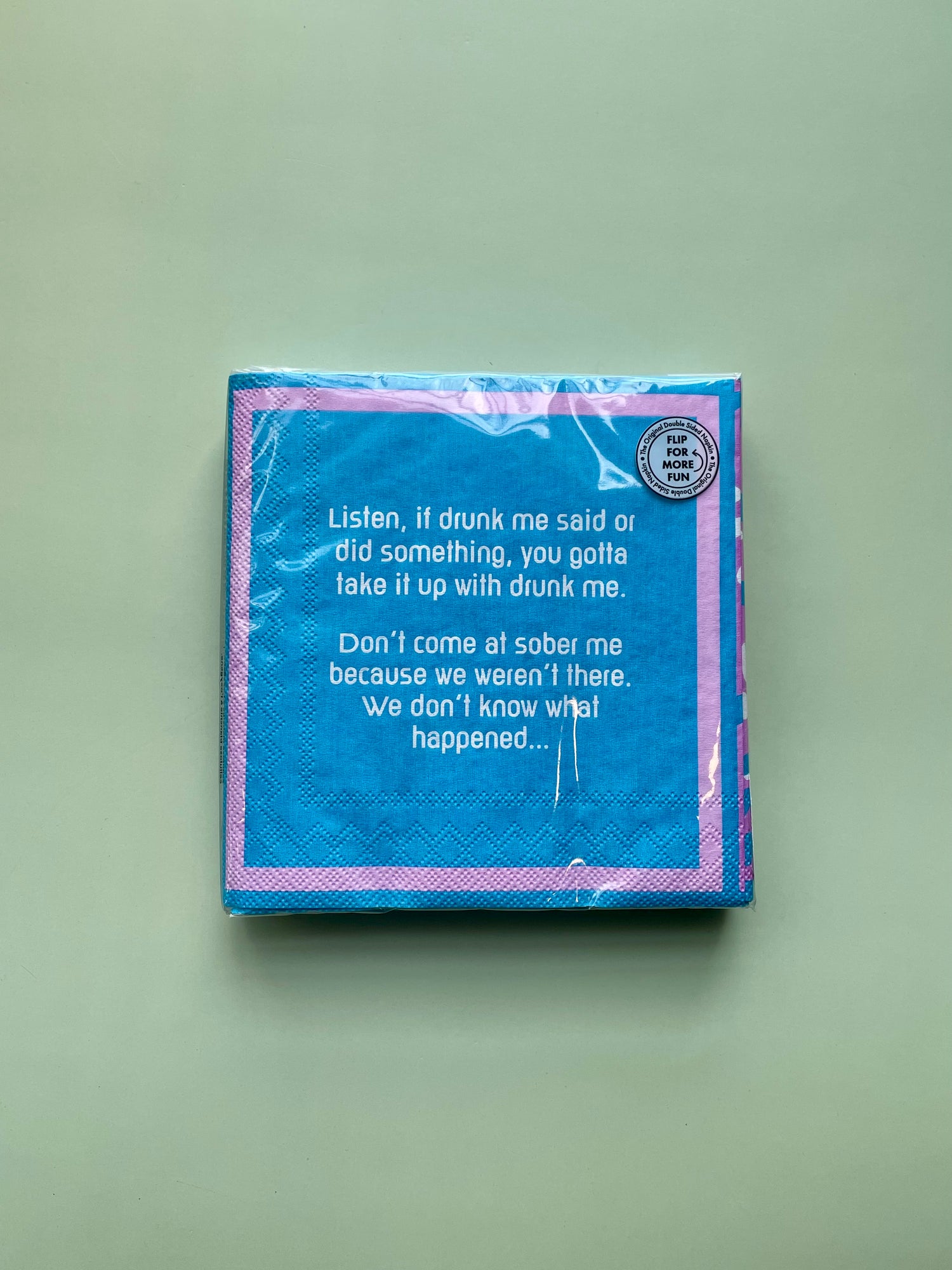 Drinks on Me Cocktail Napkins : Drunk Me
