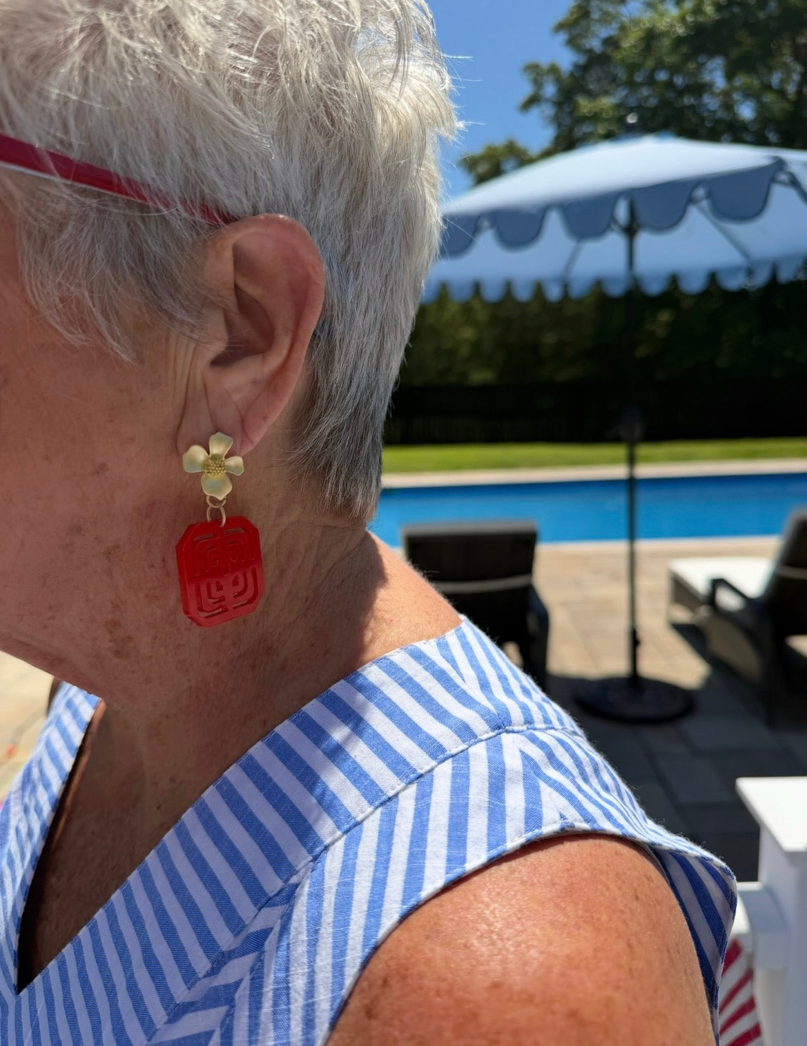 Greek Key Earring Kitzi