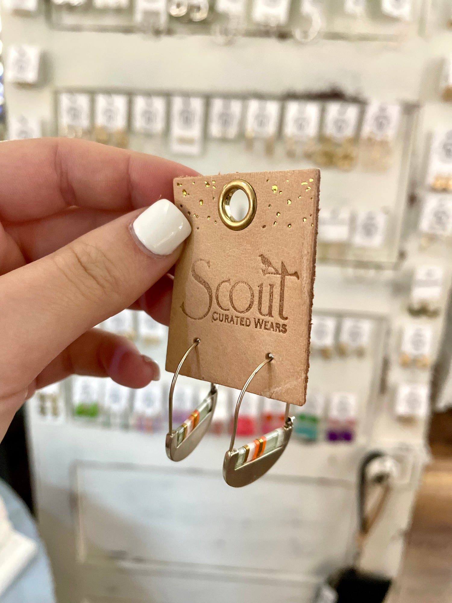 Good Karma Crescent Hoop Earring