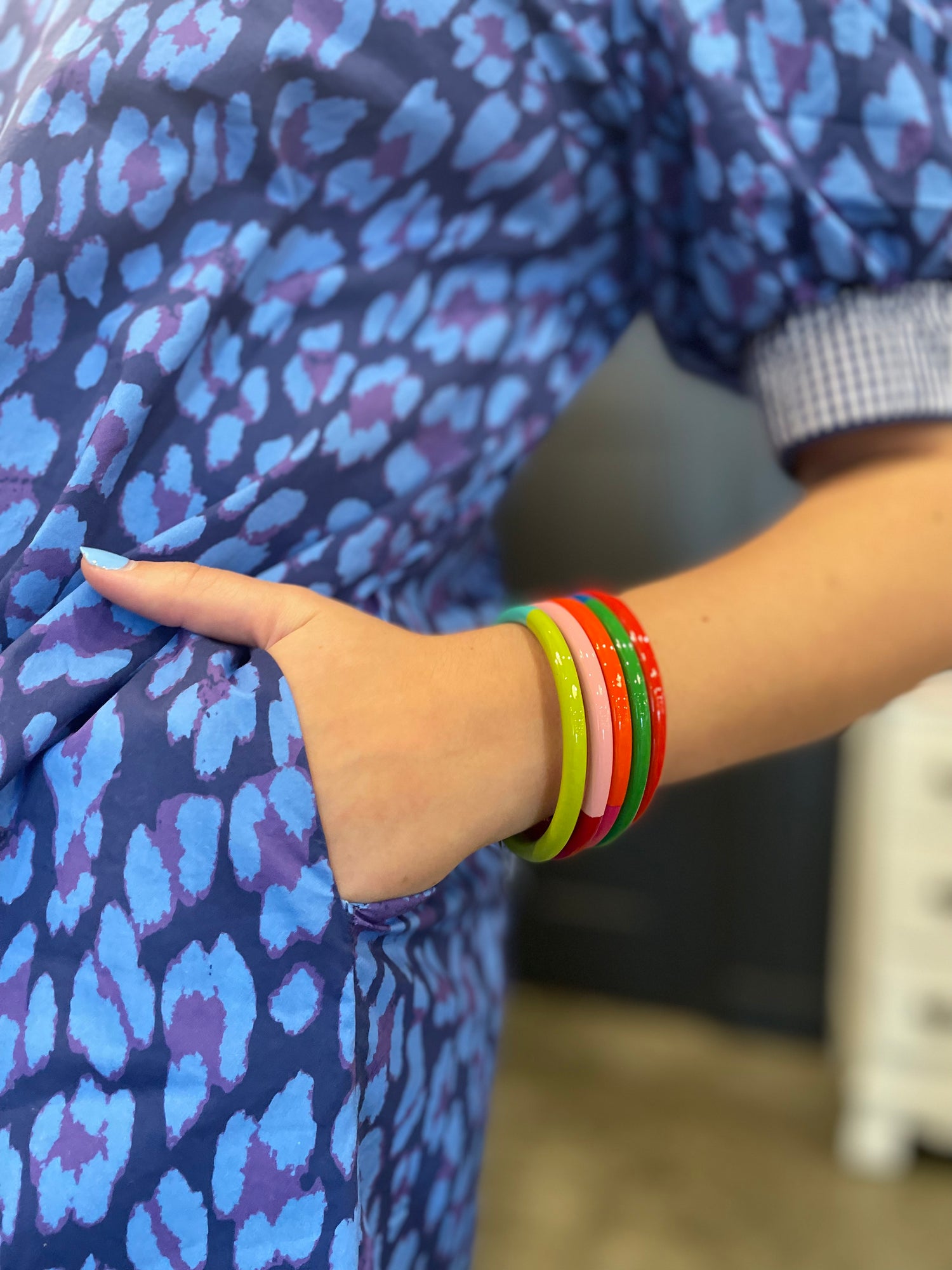 Color Block Bangles