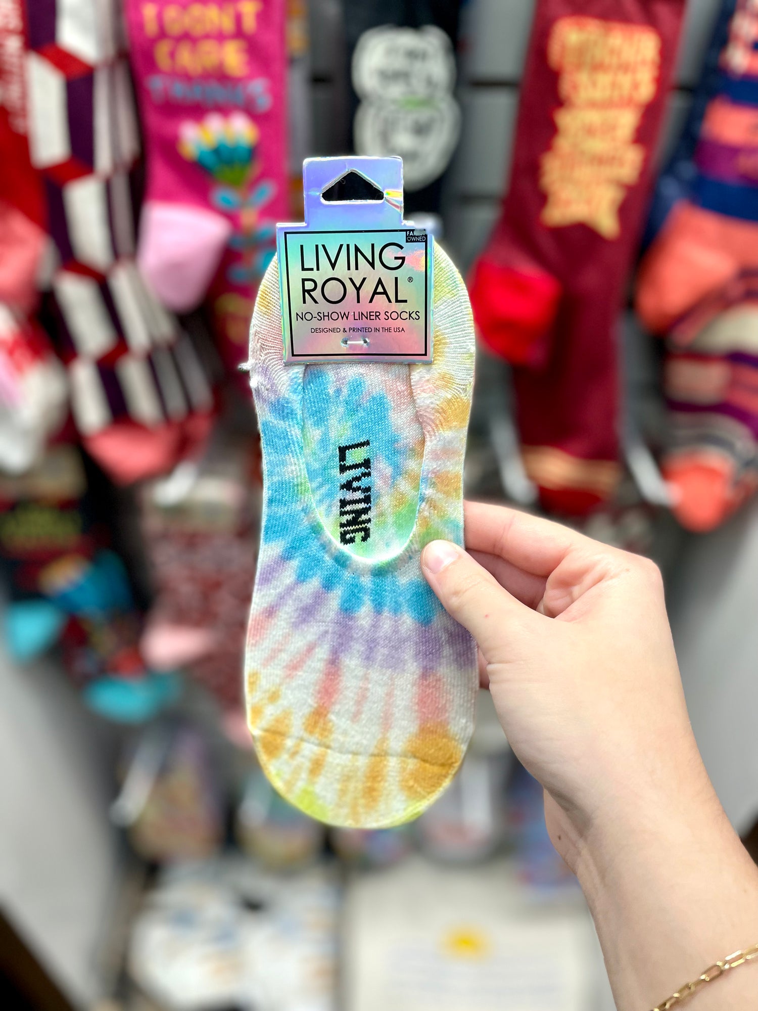 Sock Liner Tie Dye Pastel