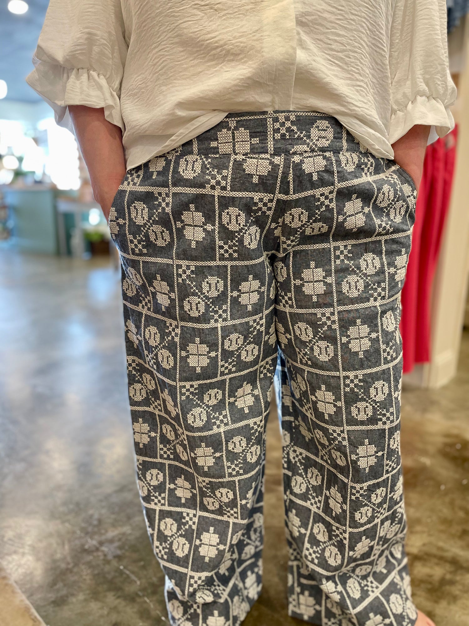 Embroidered Pants