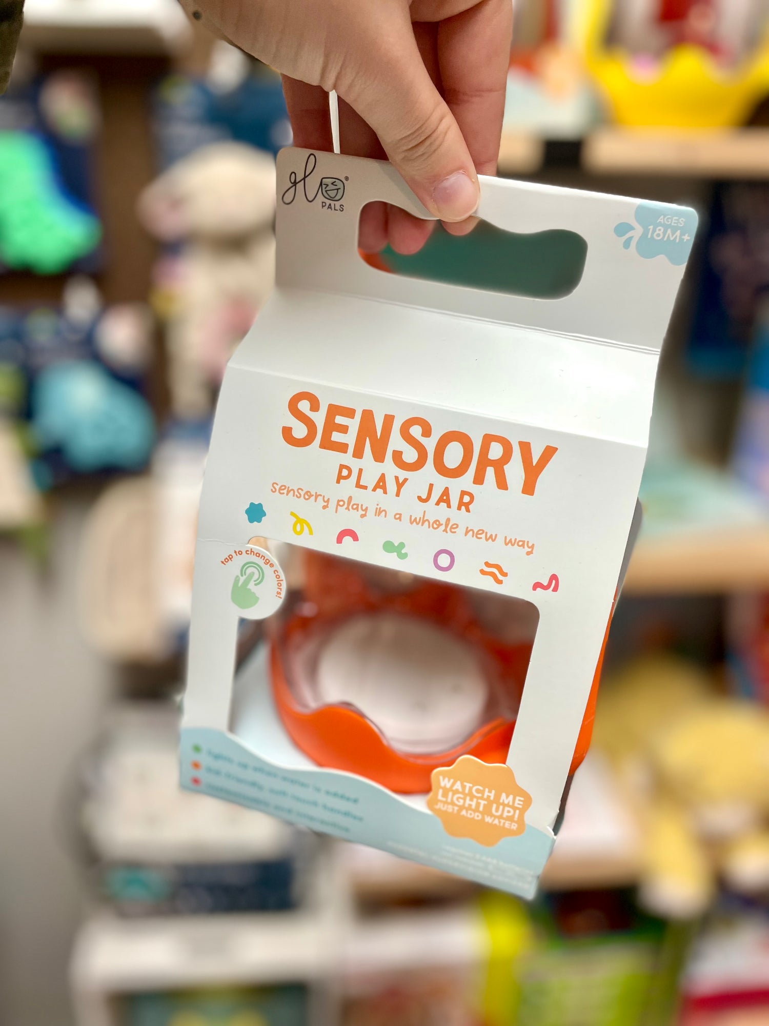 Glo Pals Sensory Jar Orange