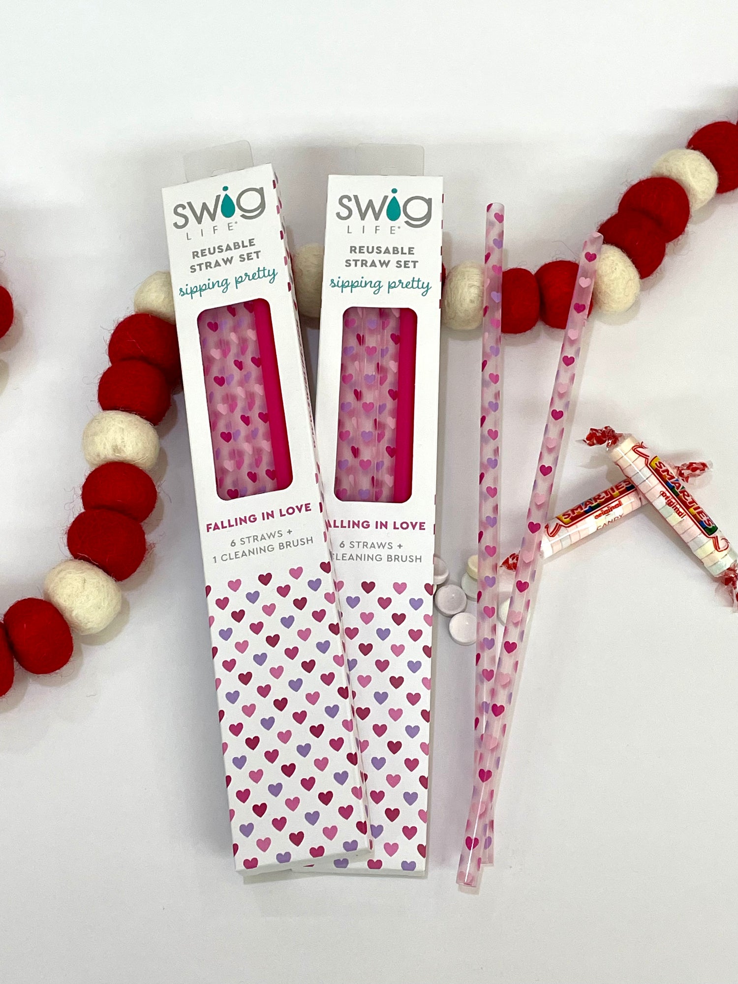 Swig Falling in Love Straw Set