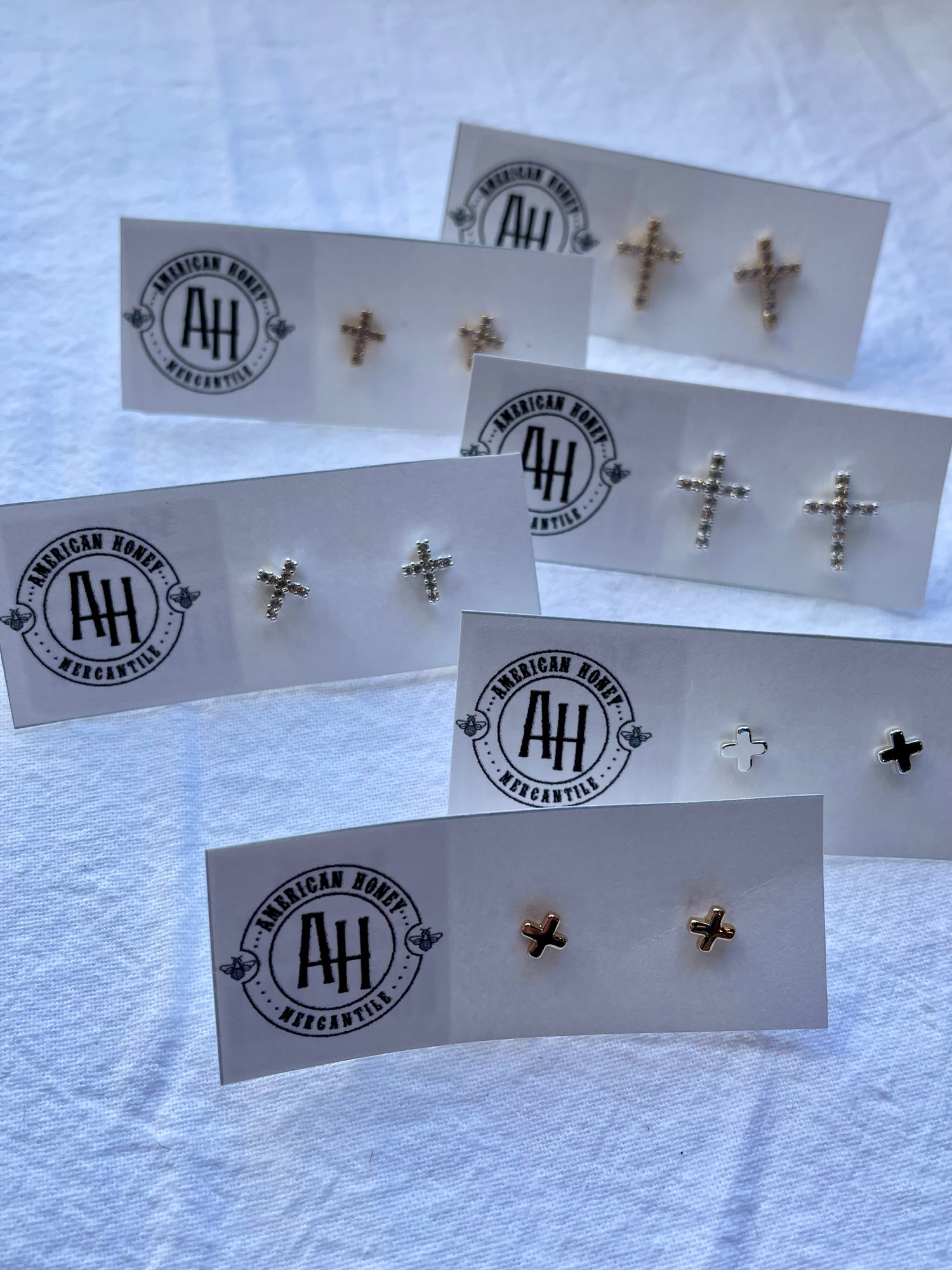 Cross Stud Earrings