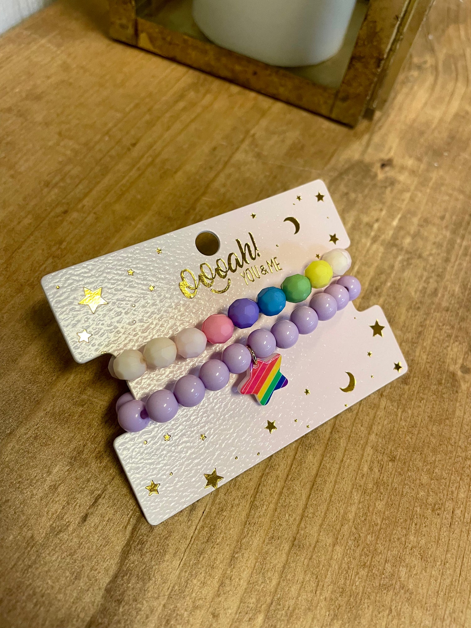 Rainbow Pendant Kids Bracelet