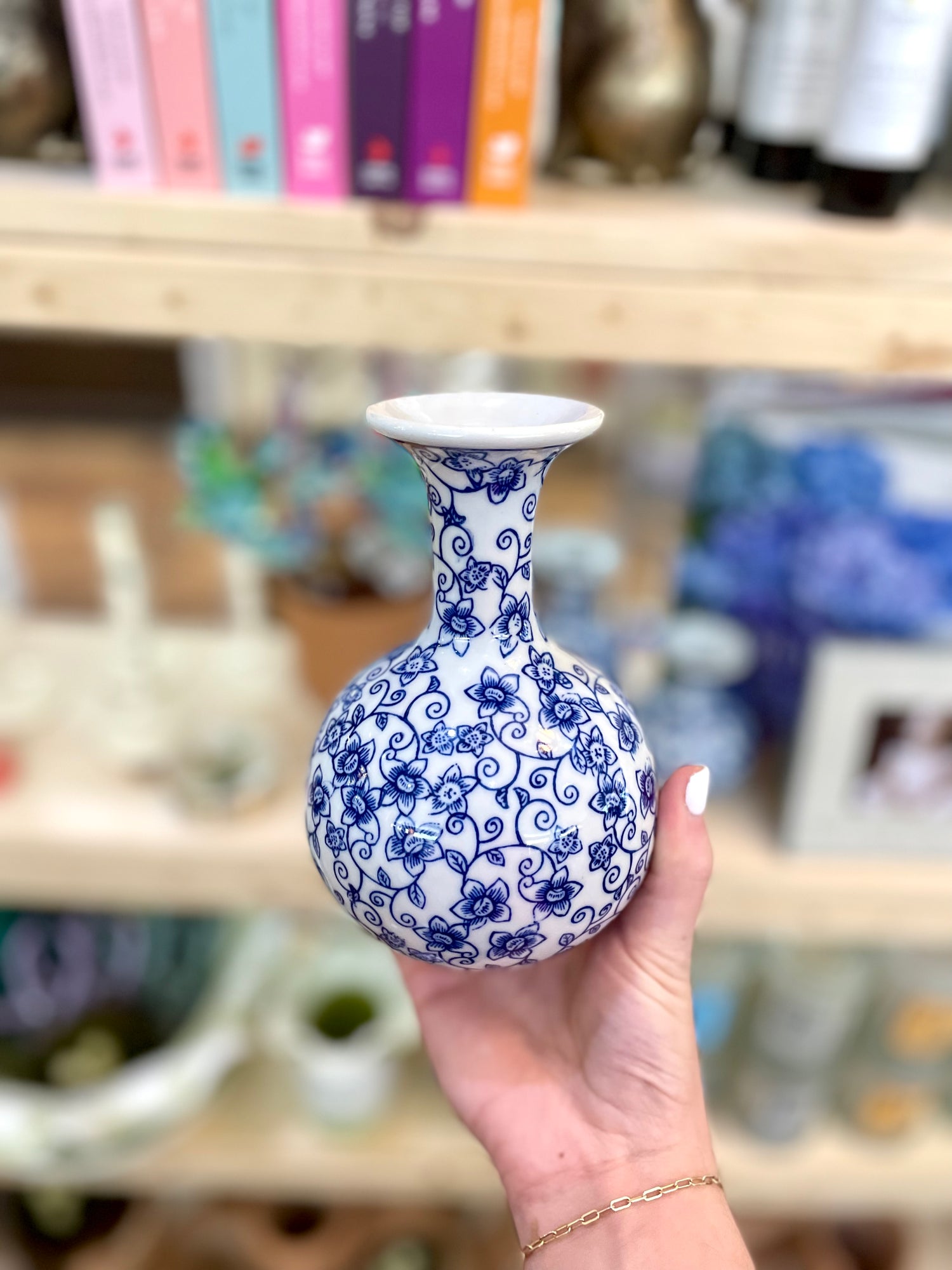 Chinoiserie Bud Vase