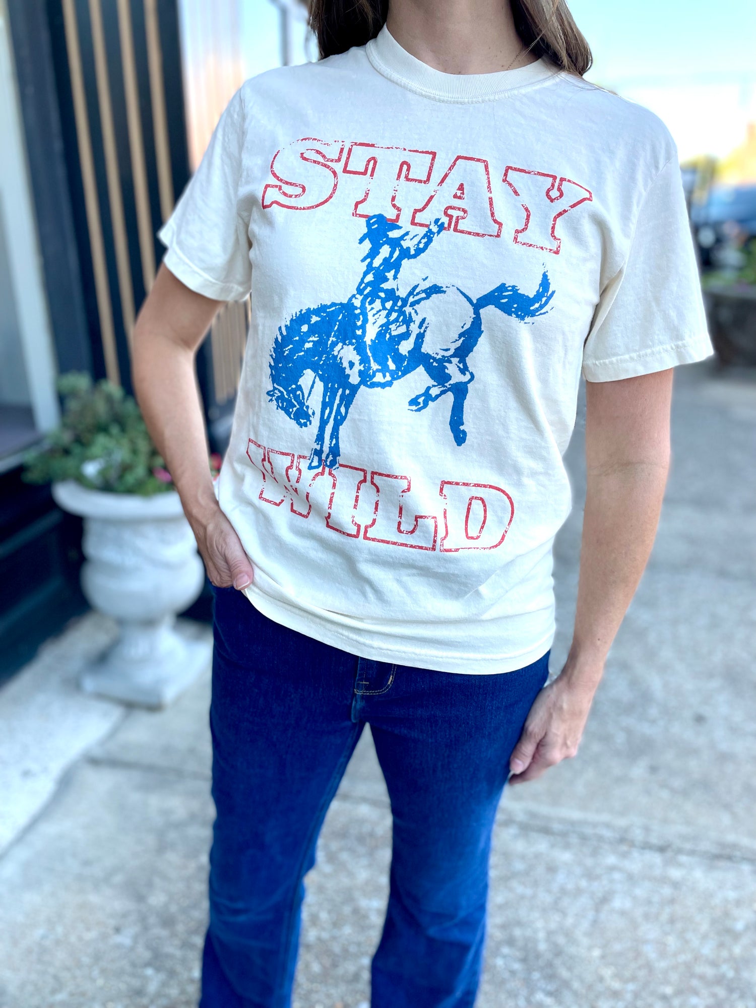 Stay Wild Cowboy Tee