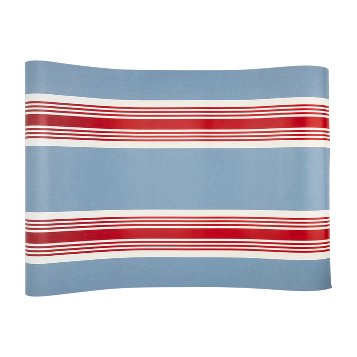 Hamptons Striped Paper Table Runner