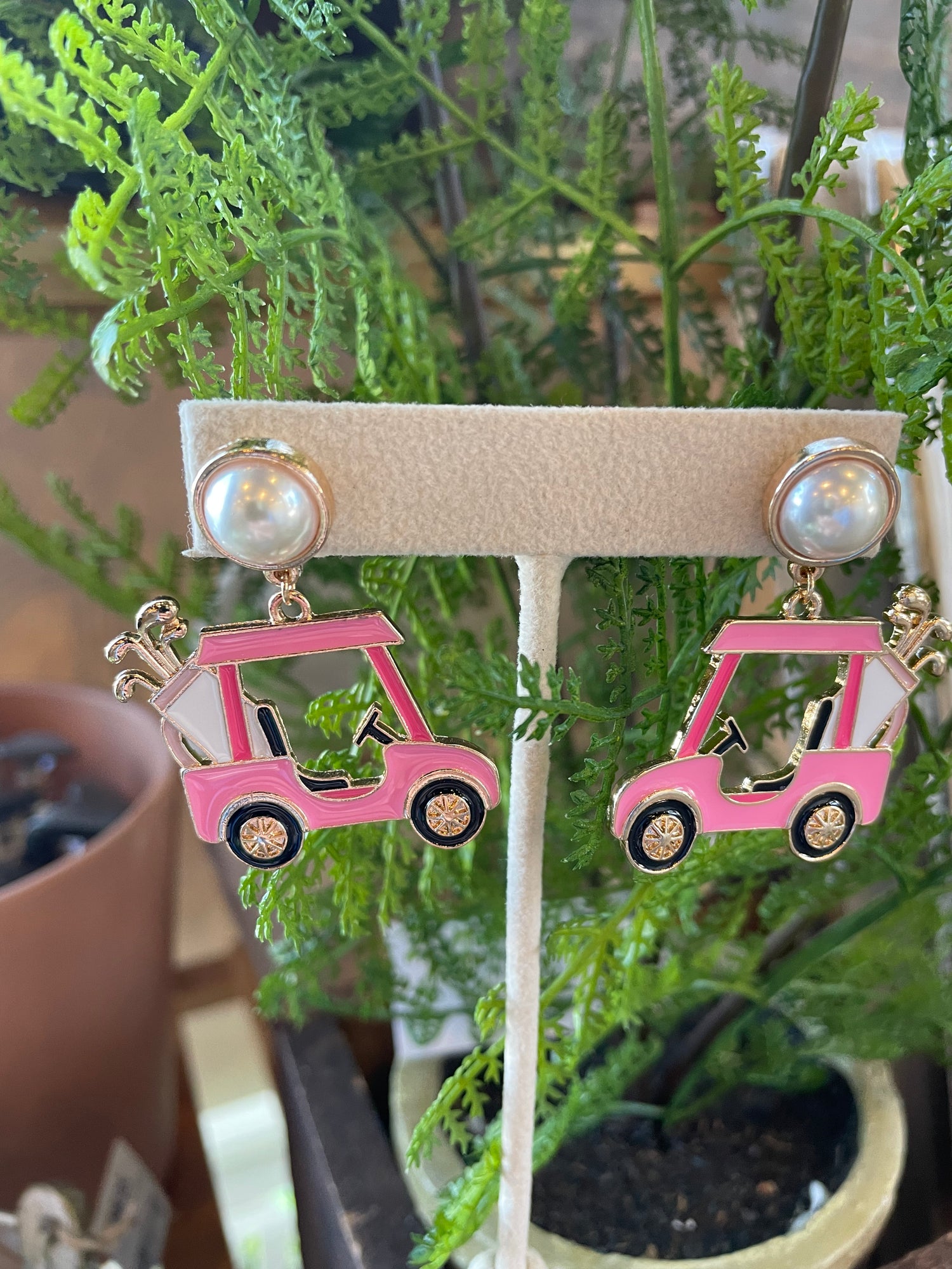 Let's Go Golfing Earrings