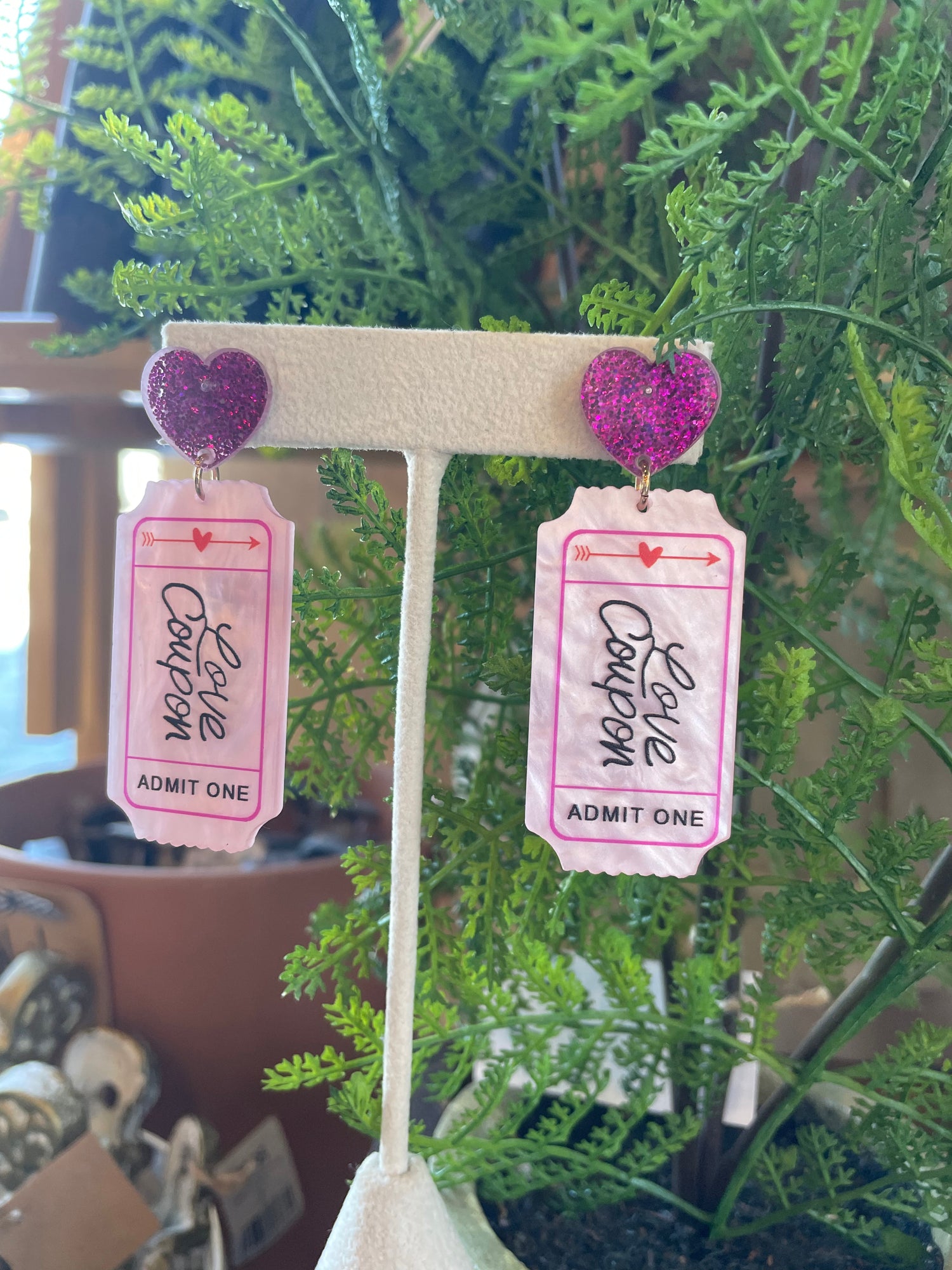 Love Coupon Earrings