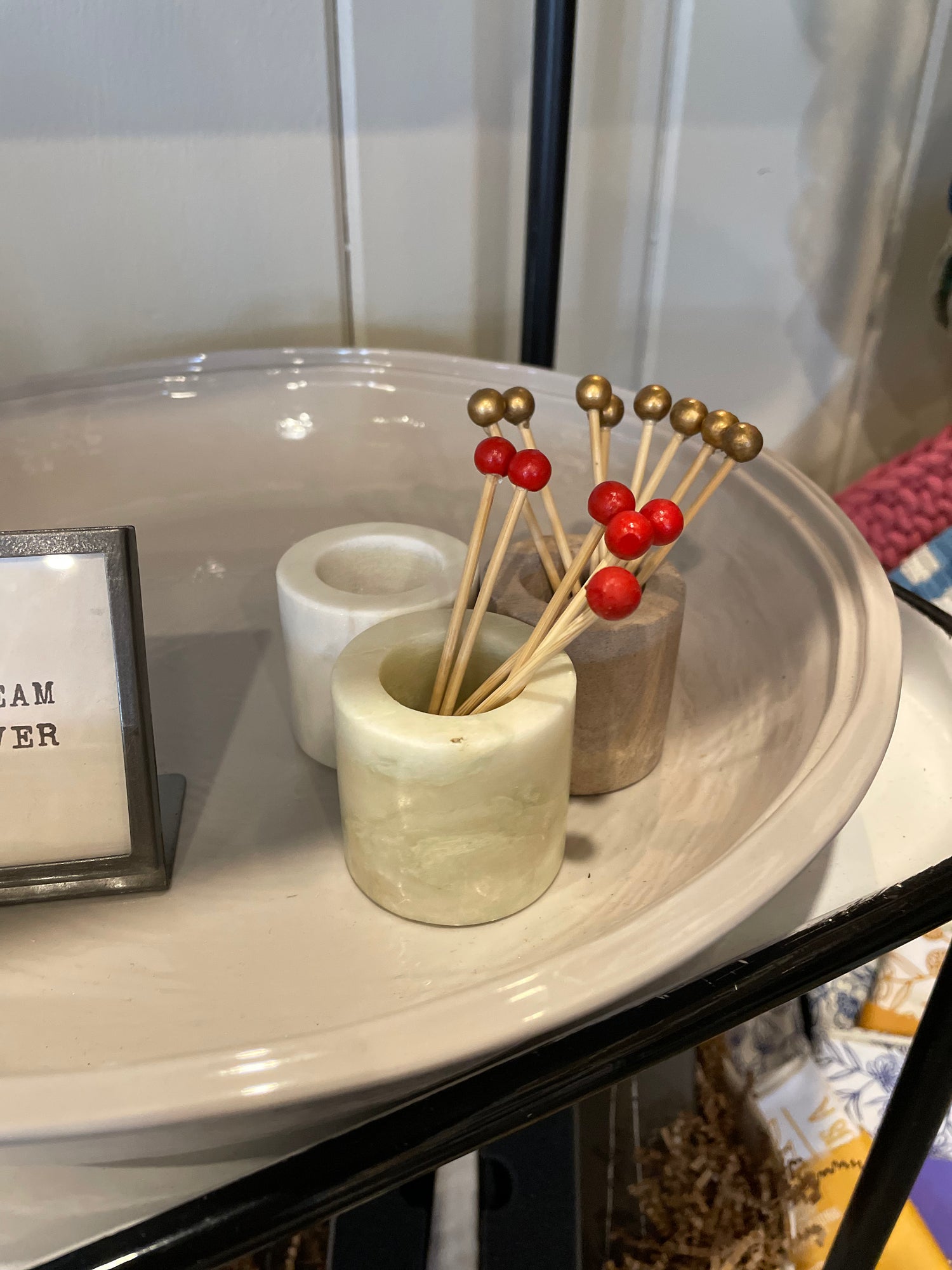 Sandstone Marble Toothpick Holder
