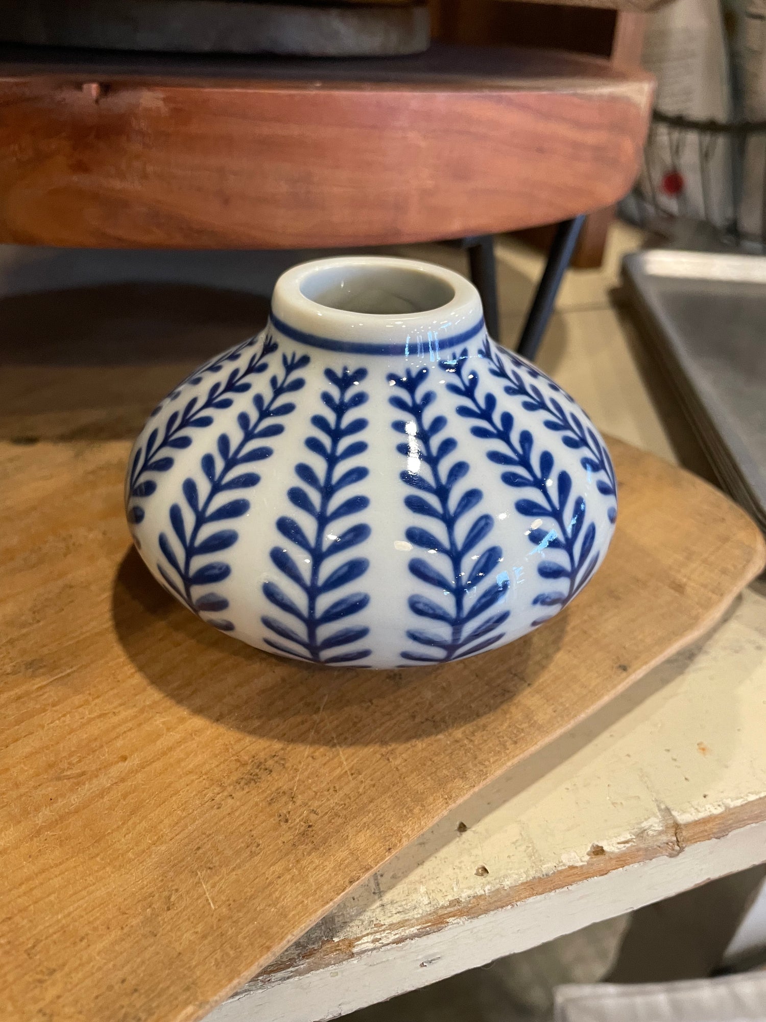 Hand-Stamped Stoneware Vases