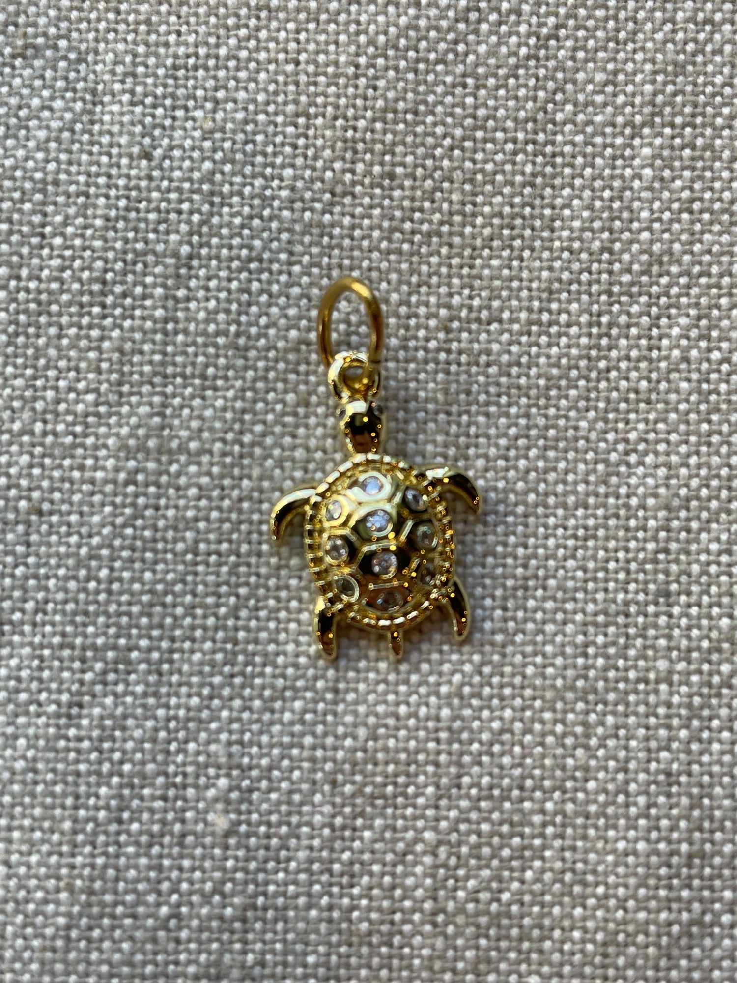 Pave Turtle Charm