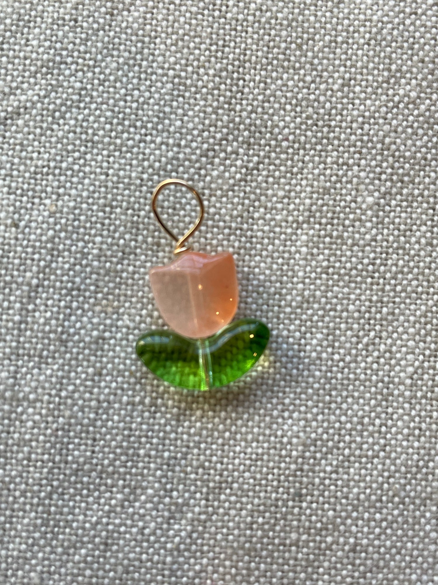 Tulip Gem Bead Charm