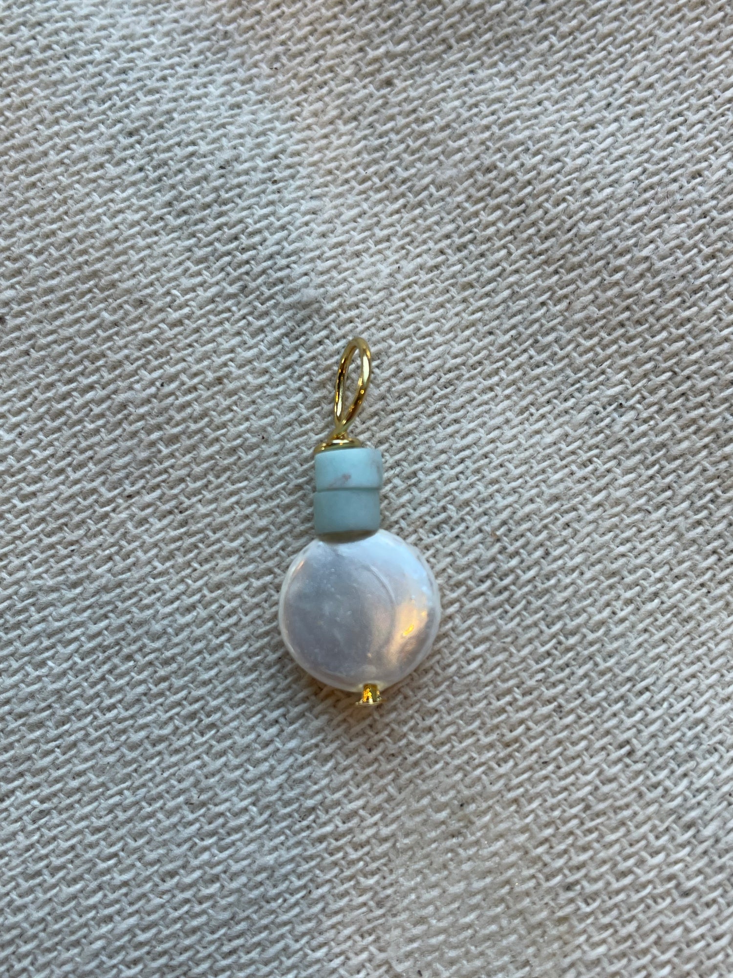 Short Pearl Charm