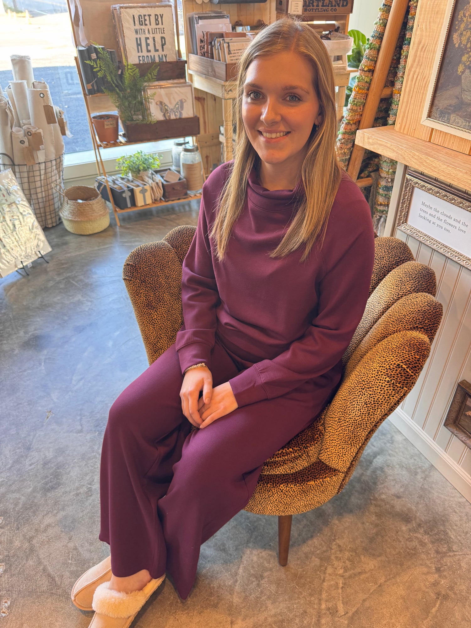 DreamTech Cowl Neck with Pleat Pant