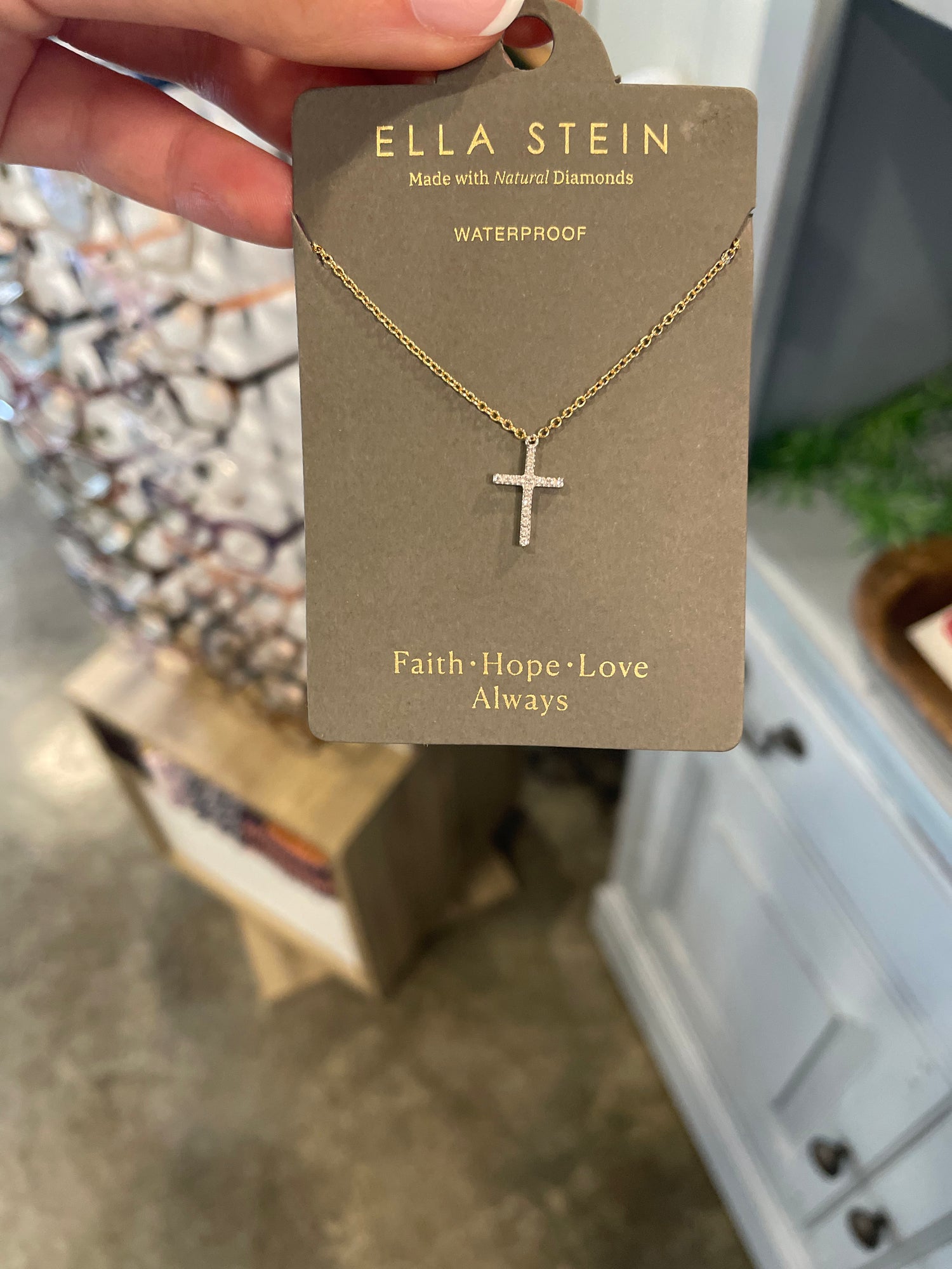 Believe Cross Pendant Necklace
