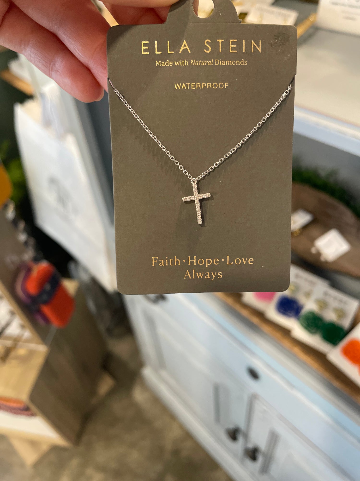 Believe Cross Pendant Necklace