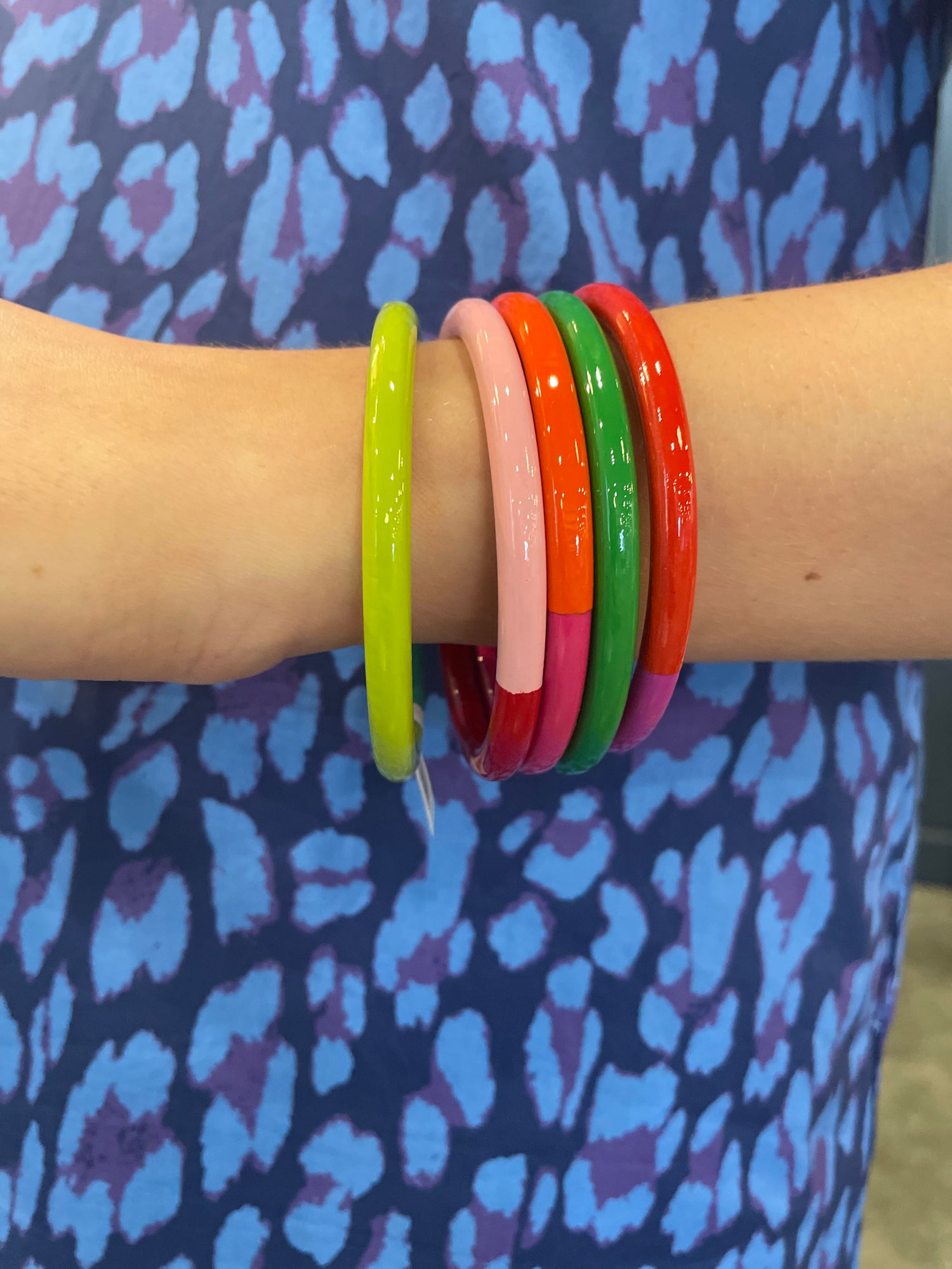 Color Block Bangles