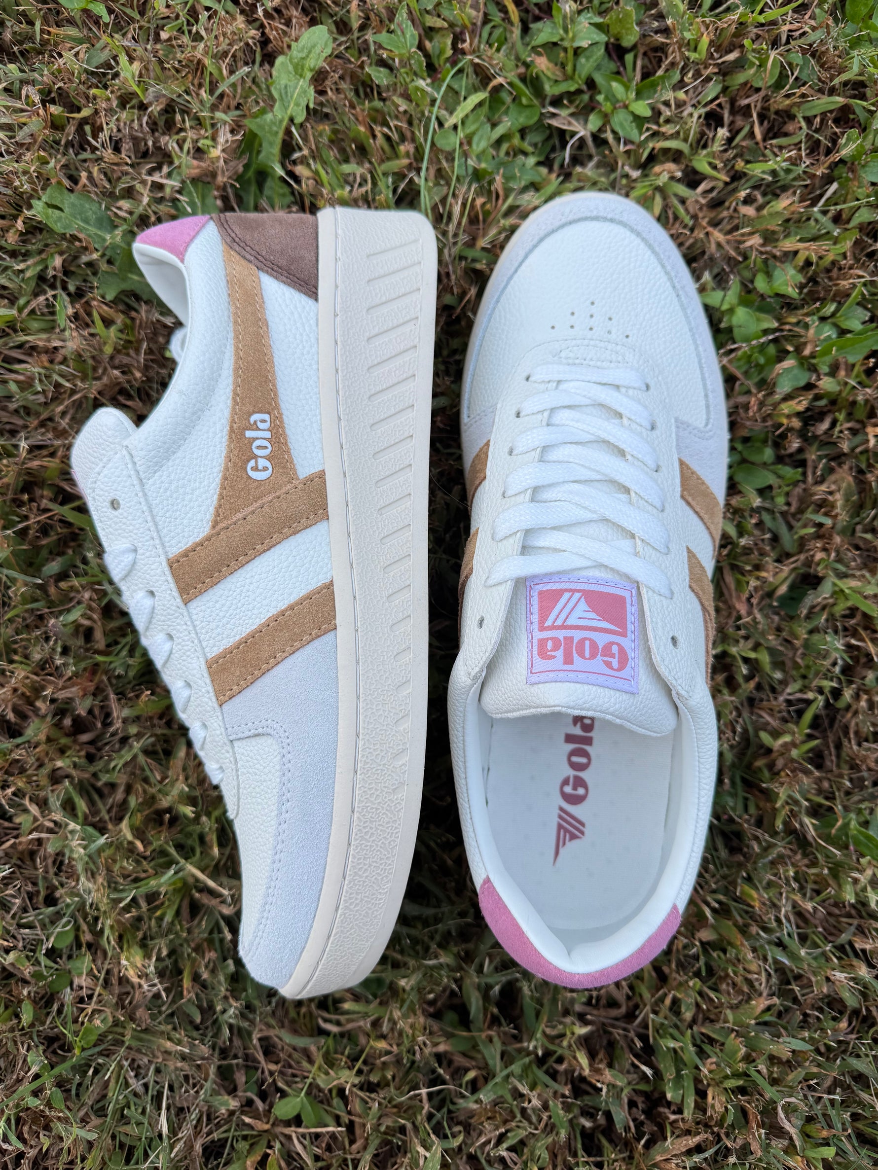 Buy Gola womens Grandslam Trident sneakers in white/lily/lemon at gola Buy Gola womens Grandslam Trident sneakers in white/lily/lemon at gola