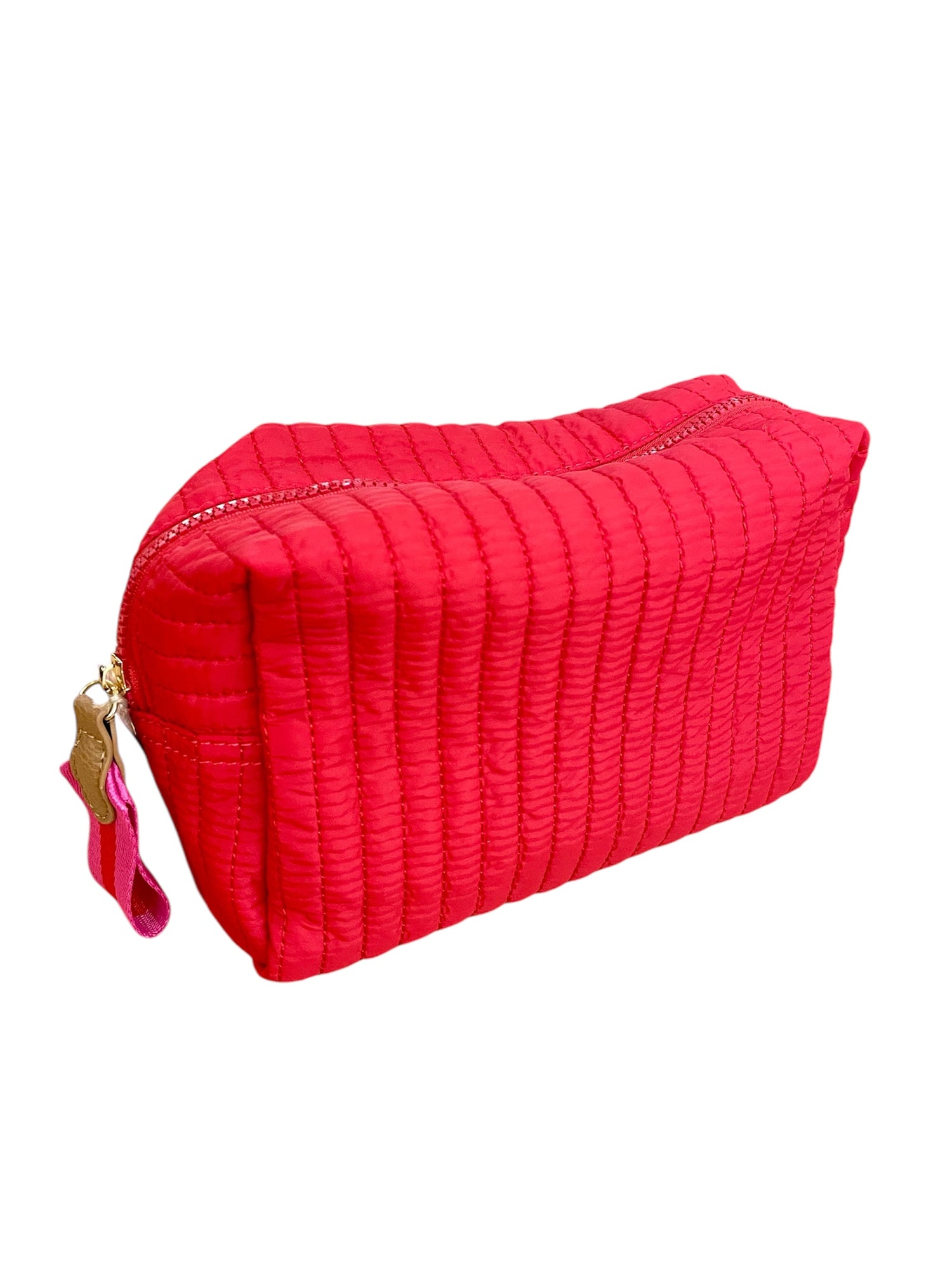 Ezra Red Large Cosmetic Pouch