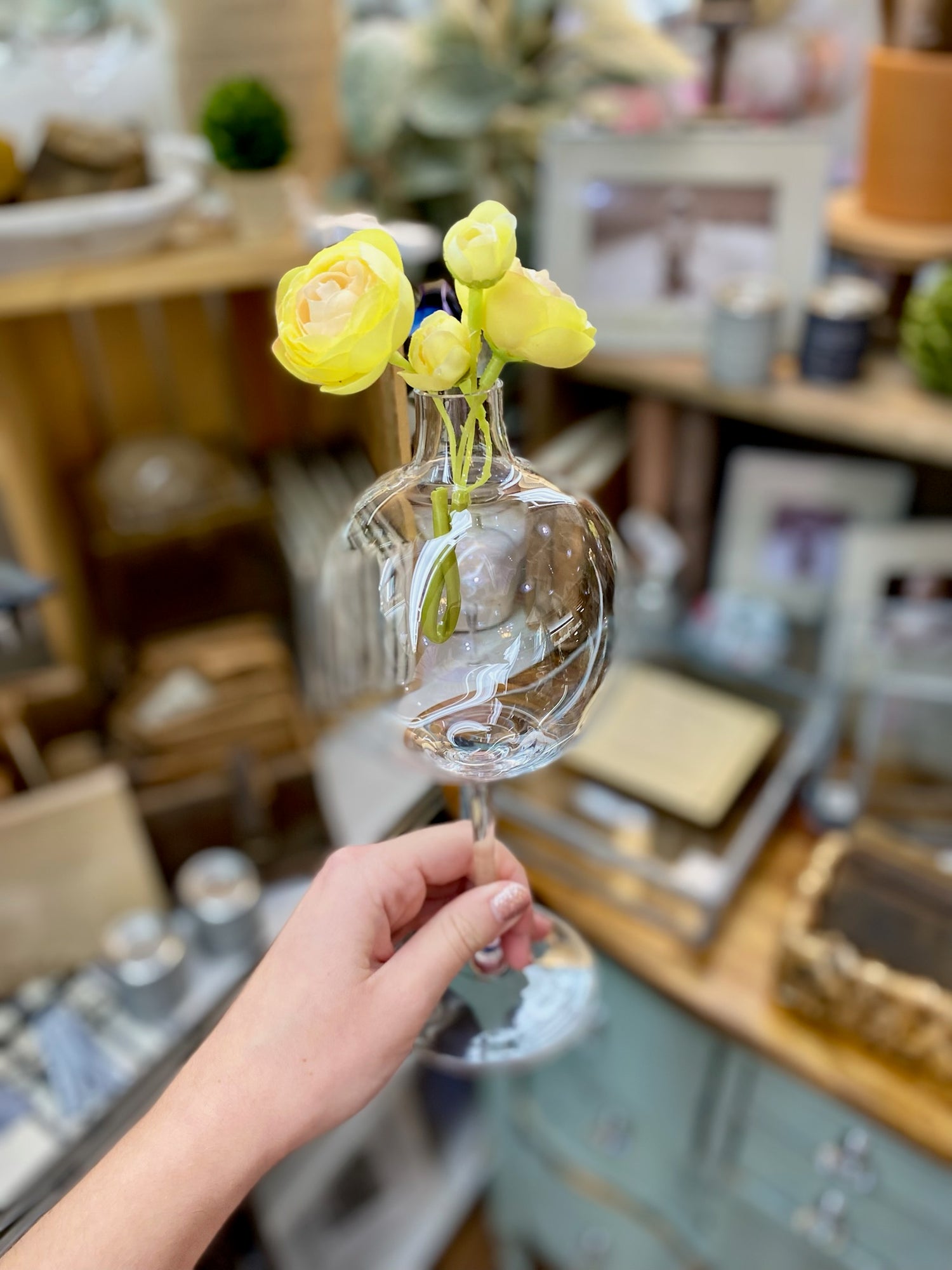 Wine Glass Style Vase