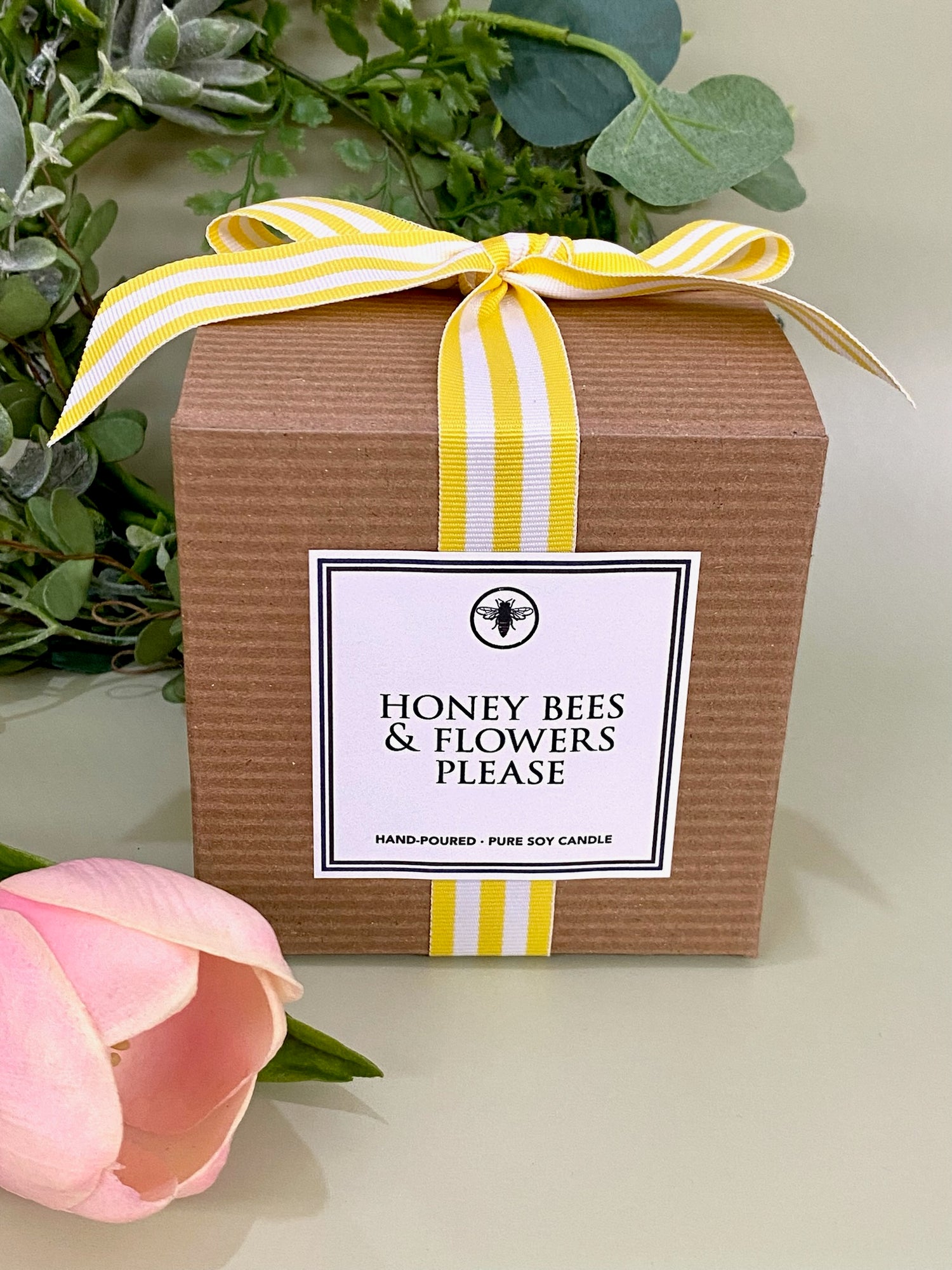 Honey Bees & Flowers Please Candle - OG