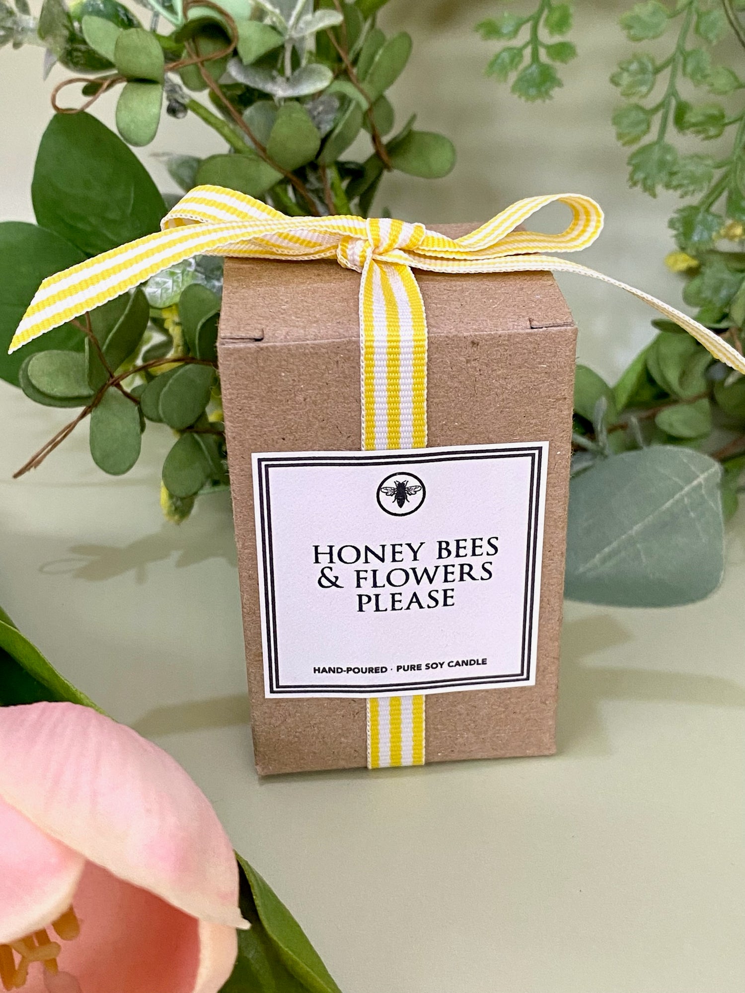 Honey Bees & Flowers Please Candle - Sidekick